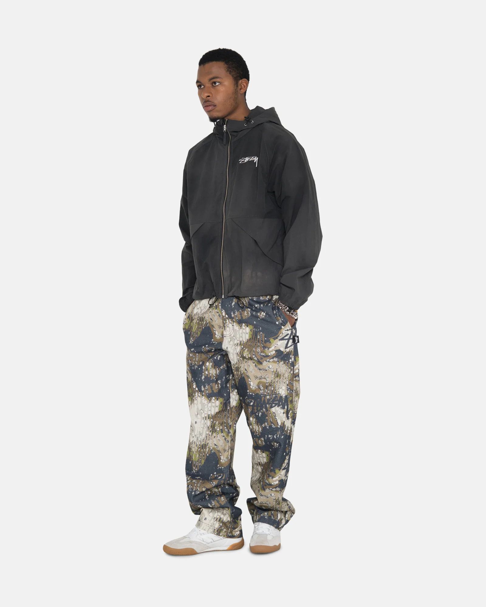 Stussy WAVE DYE BEACH SHELL - black Size US XL / EU 56 / 4 - 4 Thumbnail