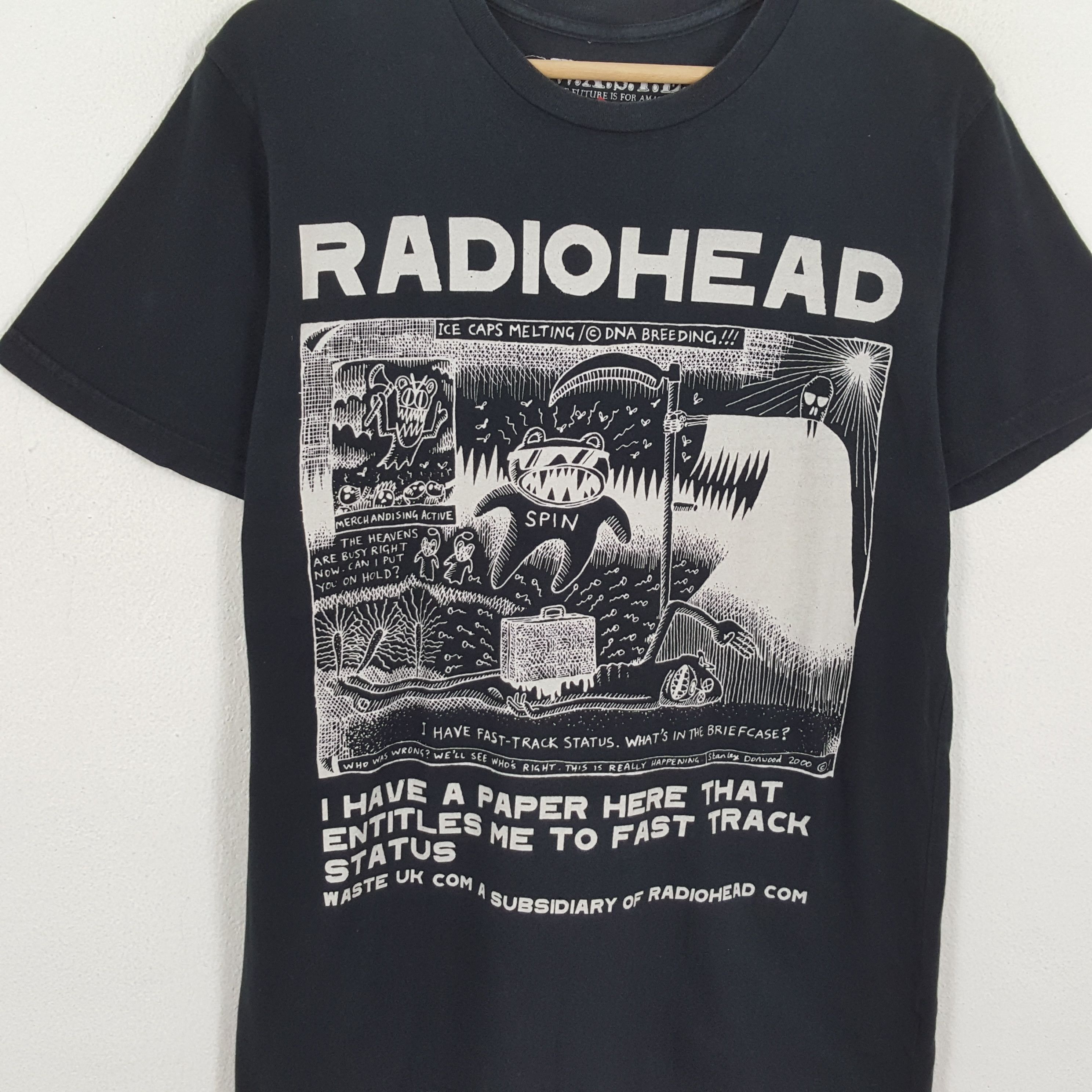 Band Tees × Vintage Vintage RADIOHEAD American Rock Band Tour T-Shirts Size US M / EU 48-50 / 2 - 2 Thumbnail