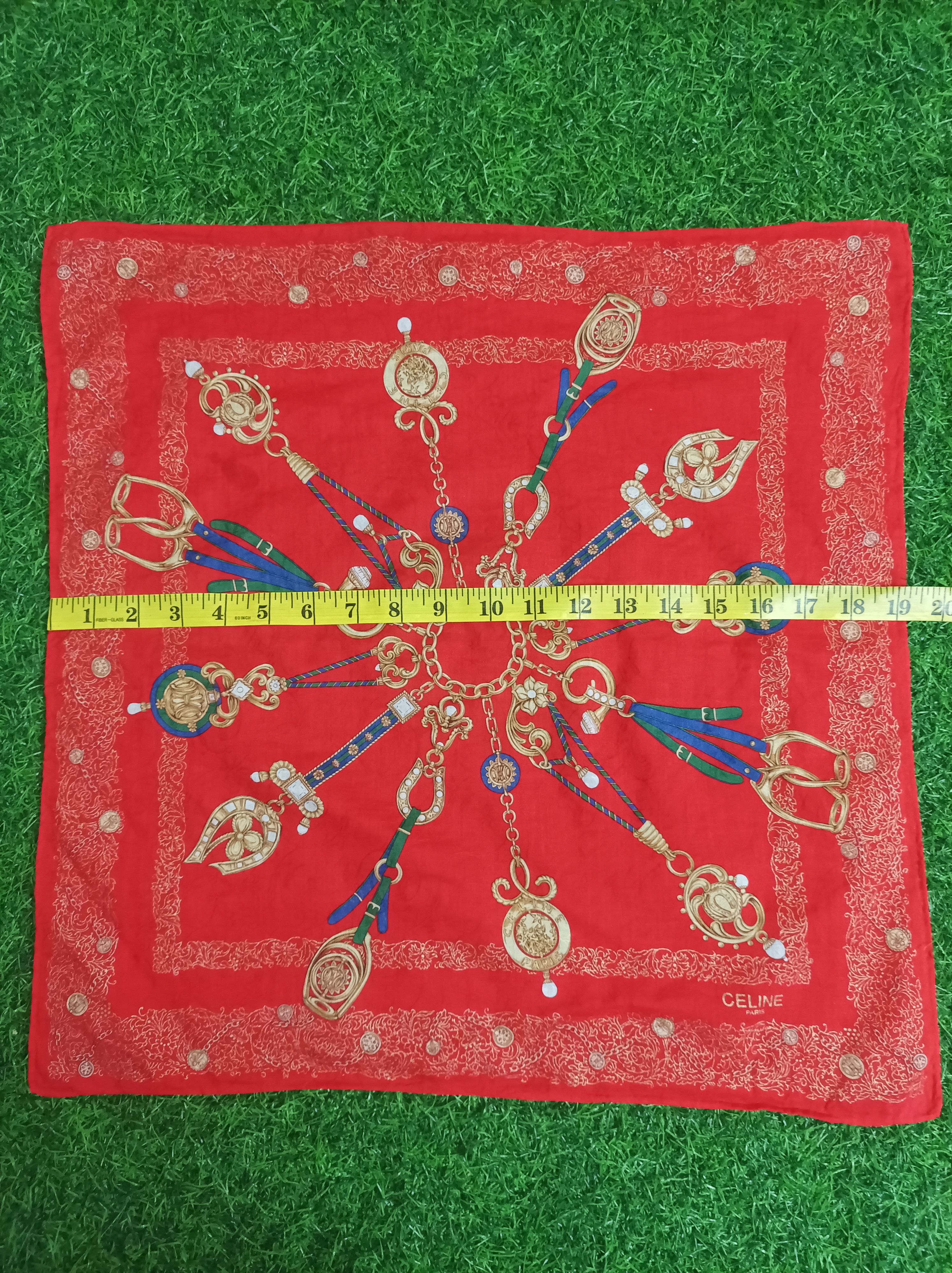 Celine × Designer CELINE HANDKERCHIEF/HEAD SCARF/BANDANA Size ONE SIZE - 6 Thumbnail