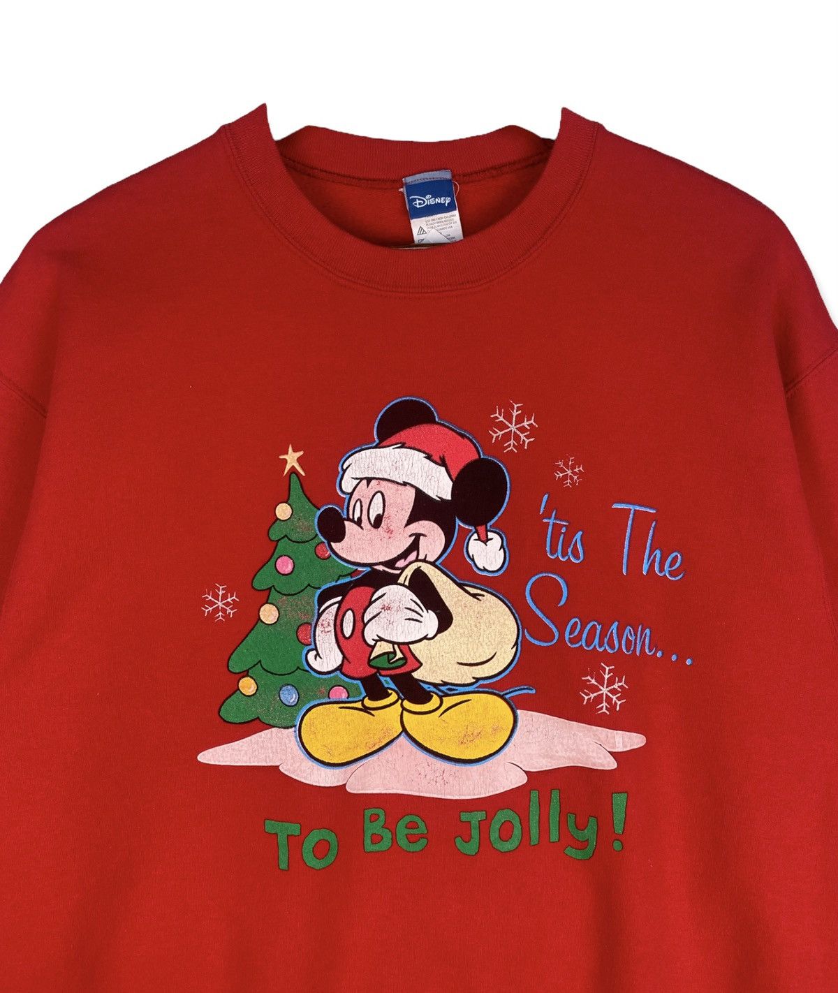 Disney Vintage Mickey To Be Jolly Sweatshirt Size US L / EU 52-54 / 3 - 2 Thumbnail