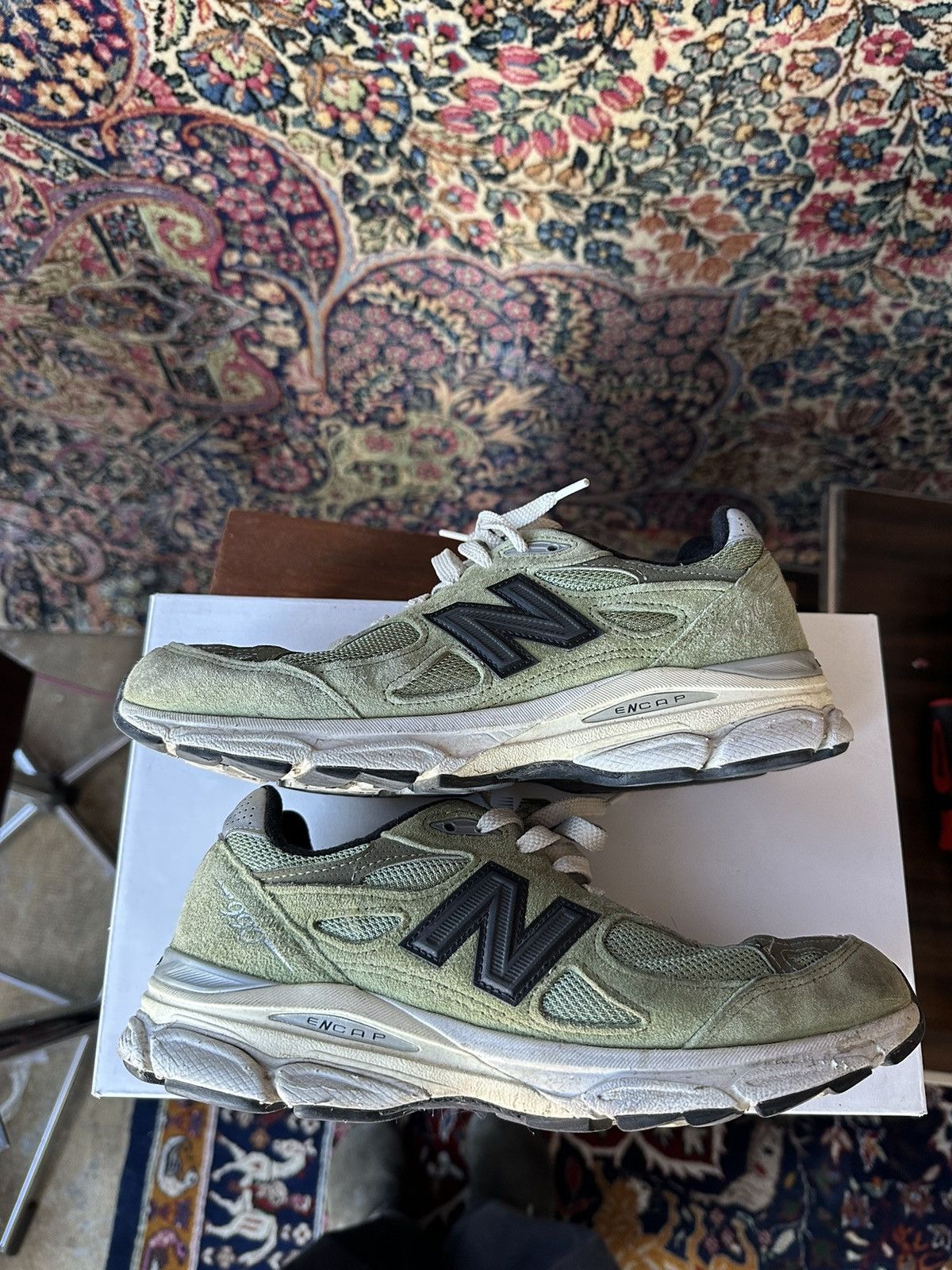 JJJJound x New Balance 990 V3 Olive Green Size