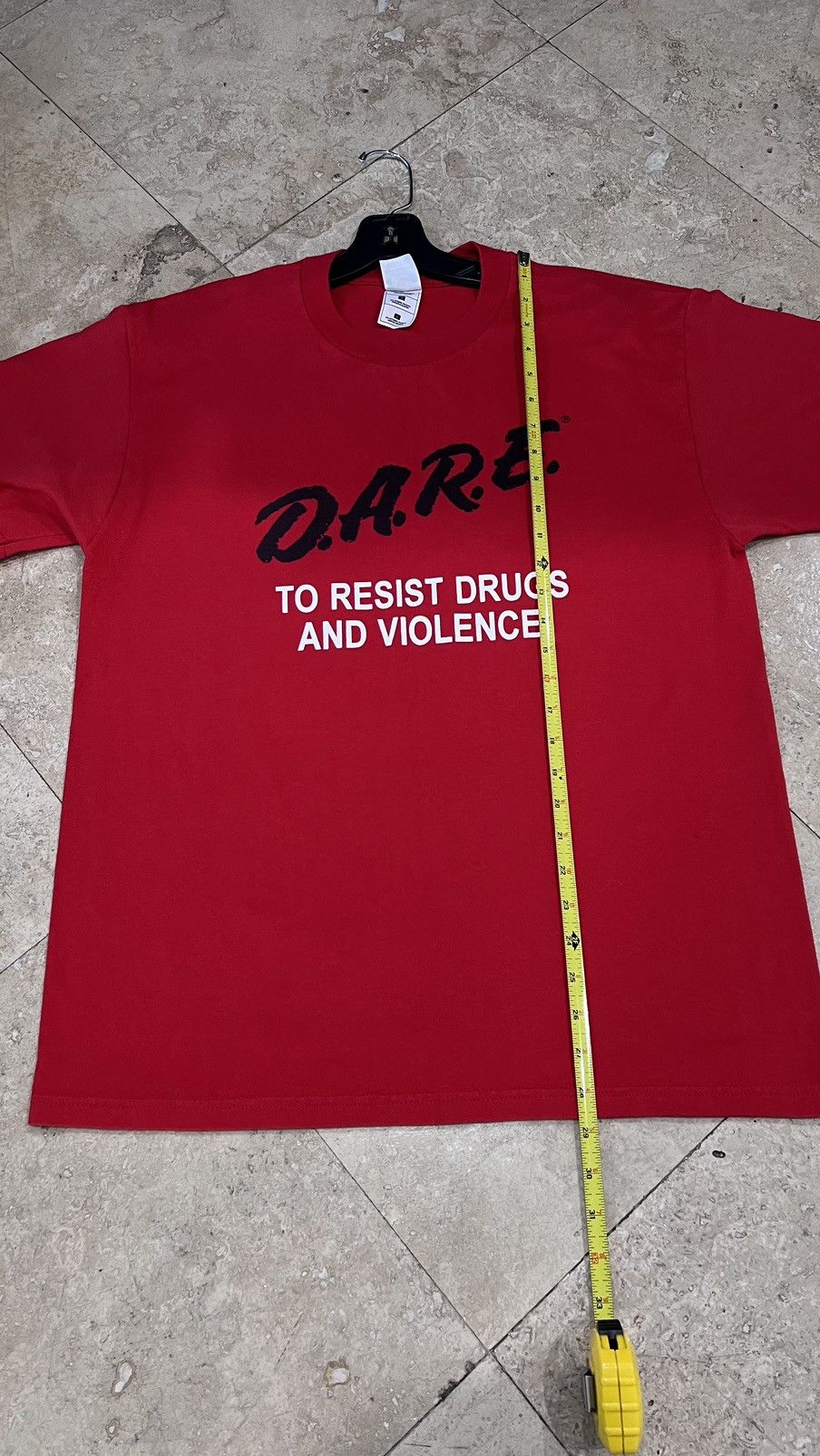 D.A.R.E D.A.R.E TO RESIST DRUGS AND VIOLENCE Tee Size Large Size US L / EU 52-54 / 3 - 4 Thumbnail