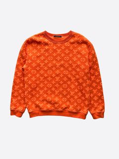 Louis Vuitton Orange 'LVSE Monogram' Quilted Bomber Jacket