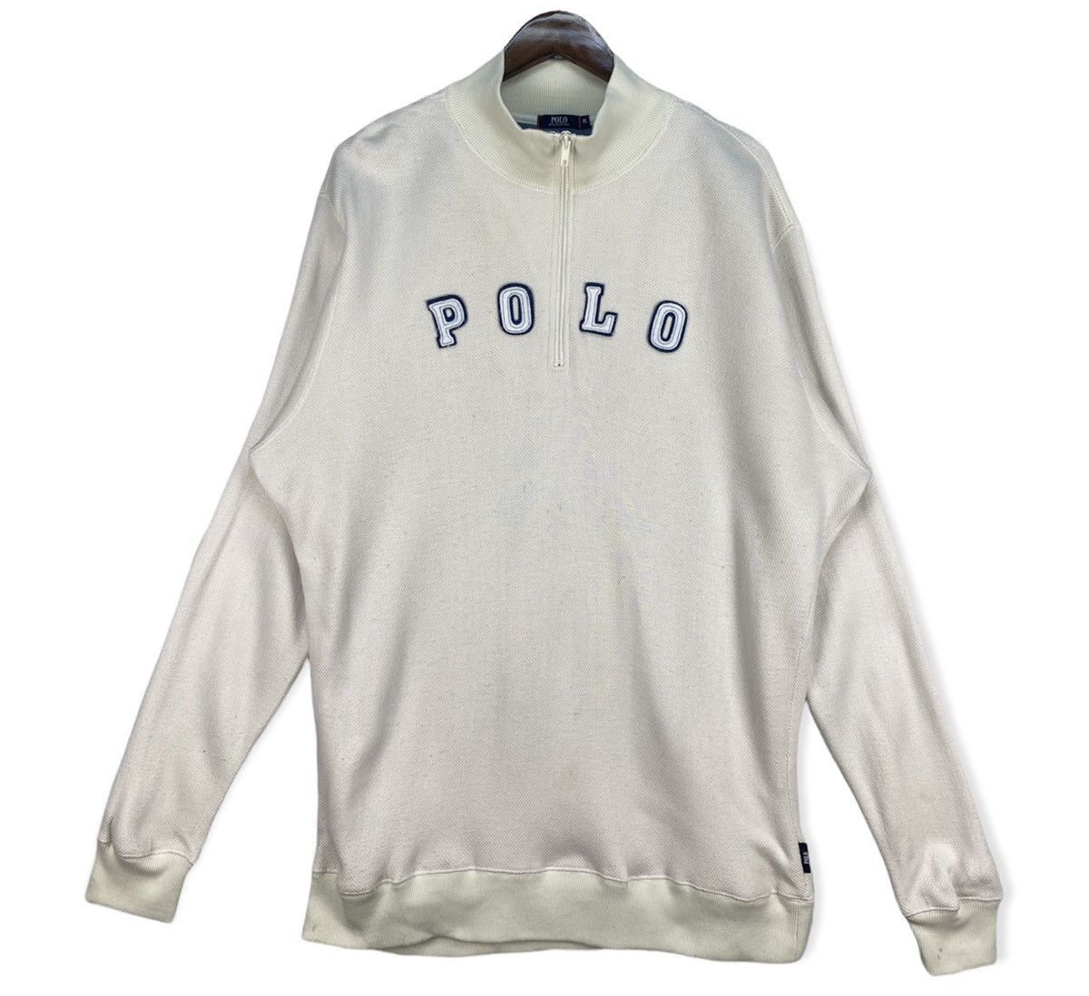 U.S. Polo Assn. Polo Half Zip Spellout Sweatshirt Size US XL / EU 56 / 4 - 1 Thumbnail
