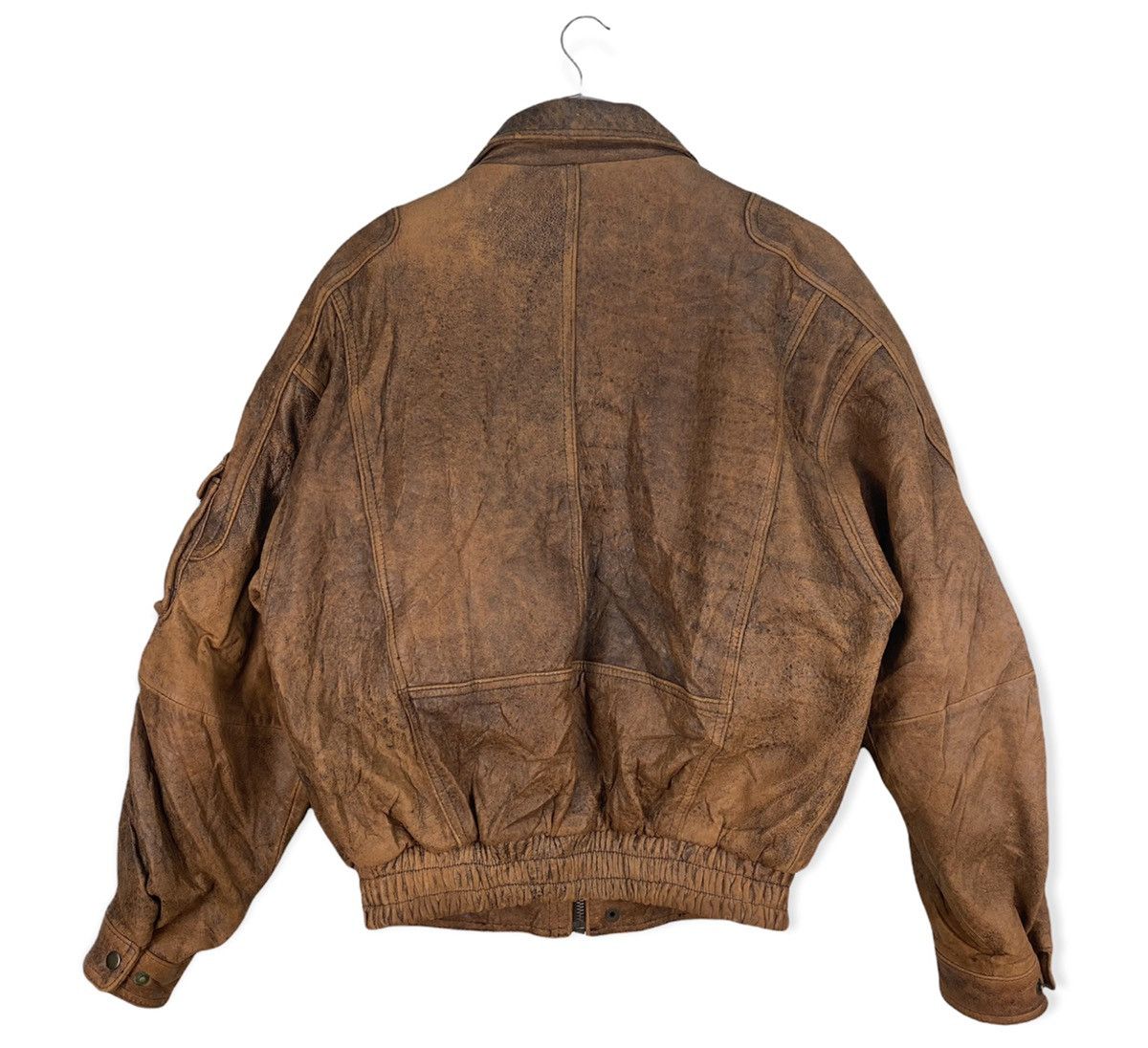 Genuine Leather Vintage UNO UOMO Sheepskin Leather Jacket Size US L / EU 52-54 / 3 - 6 Thumbnail