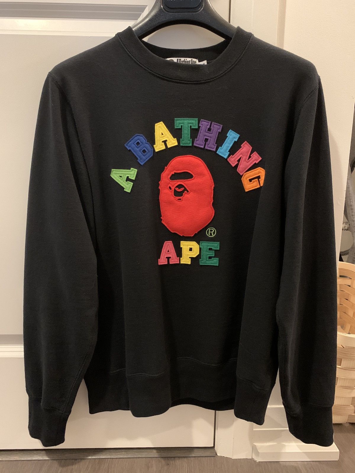 Bape Applique College Crewneck Size US M / EU 48-50 / 2 - 1 Thumbnail