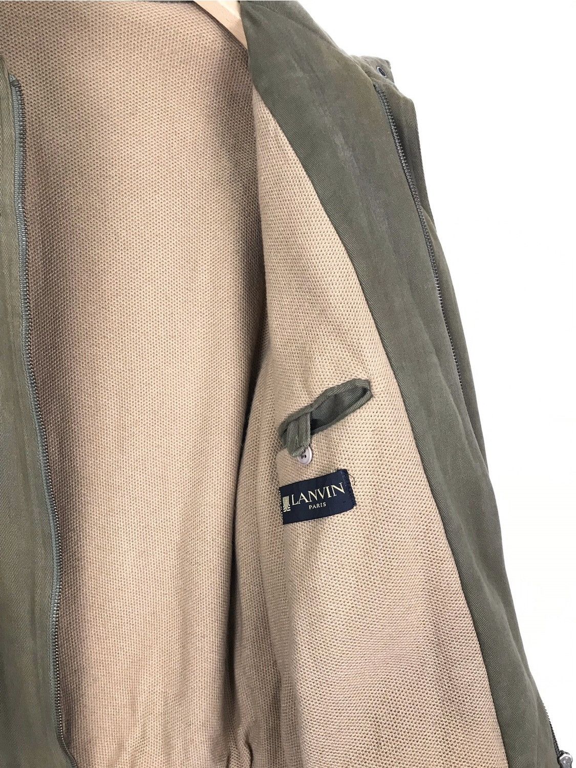 Lanvin 1970s Lanvin Paris Mixed Fabric Bomber Jacket Size US M / EU 48-50 / 2 - 6 Thumbnail