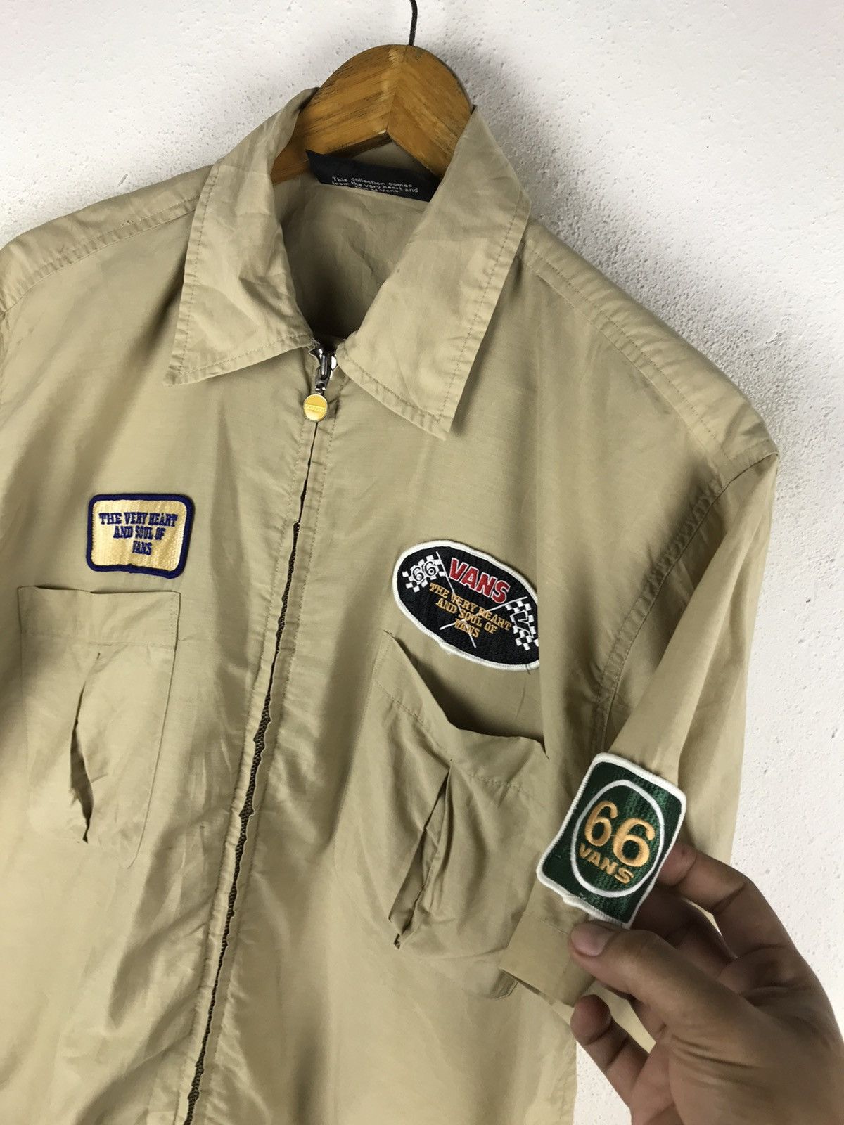 Vans × Vintage VANS RACING ZIPPER COLLAR SHIRTS VINTAGE STYLE Size US M / EU 48-50 / 2 - 5 Thumbnail