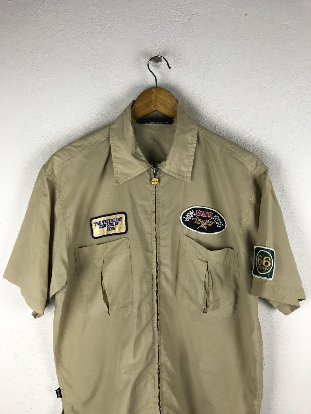 Vans × Vintage VANS RACING ZIPPER COLLAR SHIRTS VINTAGE STYLE Size US M / EU 48-50 / 2 - 4 Thumbnail