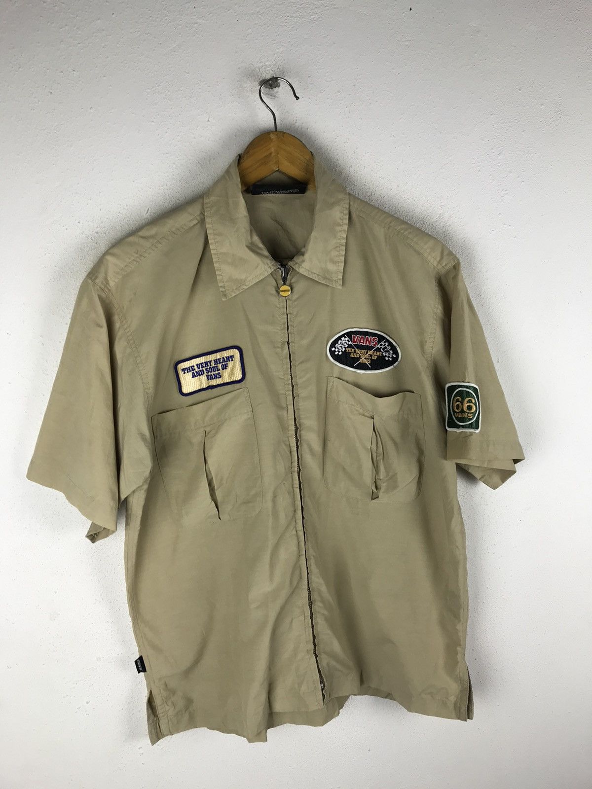 Vans × Vintage VANS RACING ZIPPER COLLAR SHIRTS VINTAGE STYLE Size US M / EU 48-50 / 2 - 2 Thumbnail