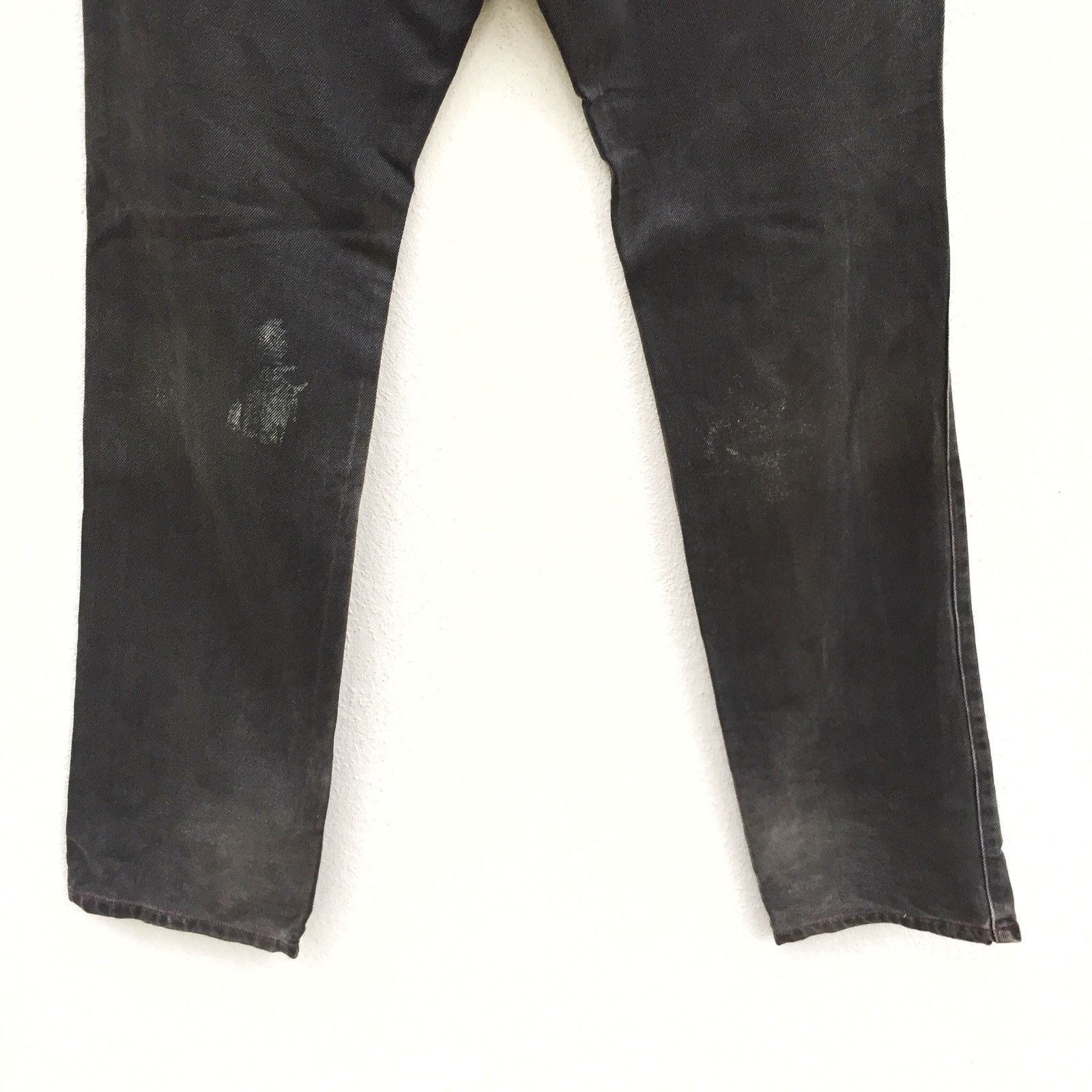 A.F.F.A. Vintage La Rocka 🇬🇧 💀 Red Line Pocket Punk/Goth Denim Pants Size US 30 / EU 46 - 10 Thumbnail