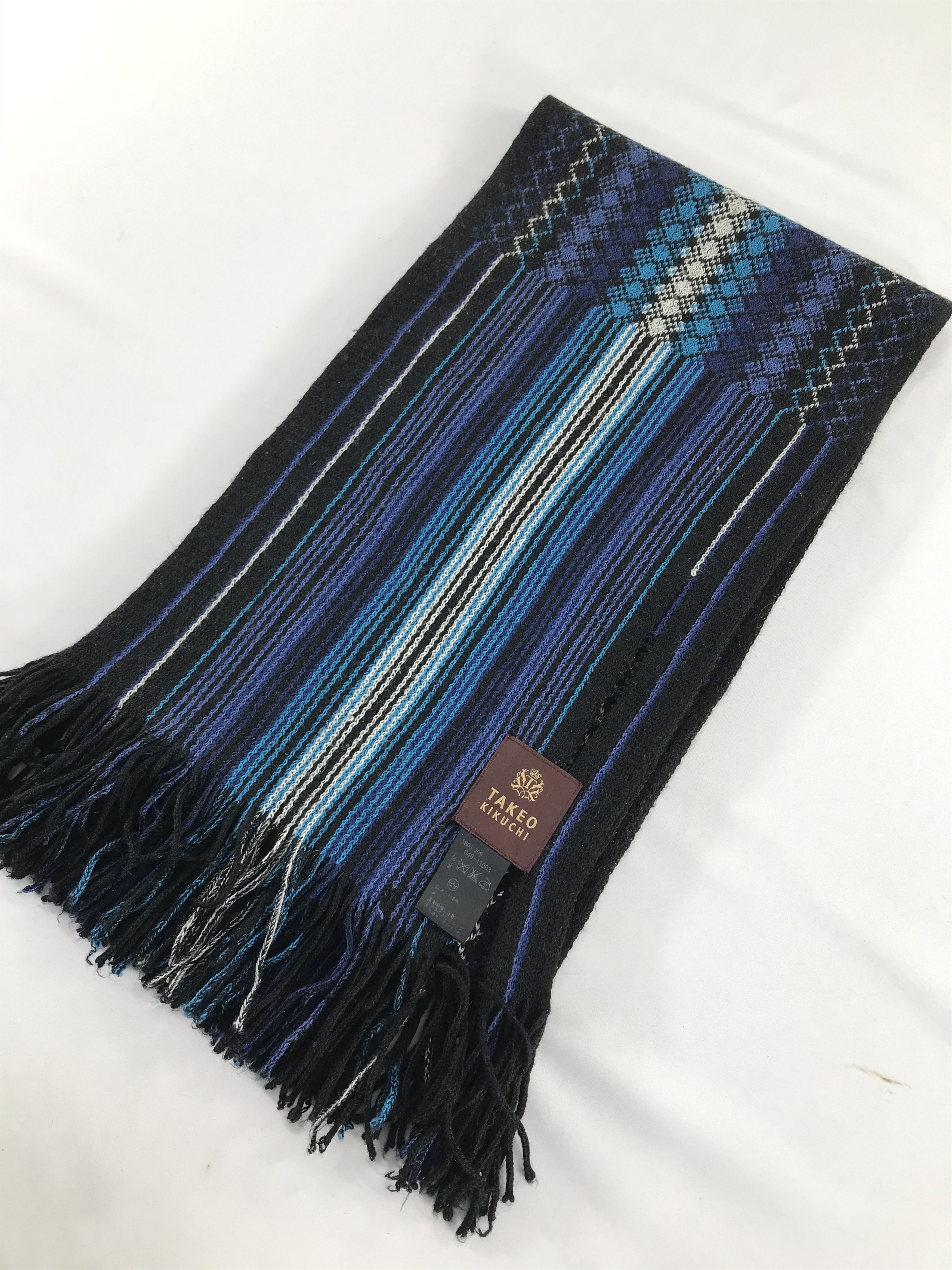 Takeo Kikuchi Takeo Kikuchi Wool Scarf Muffler Neck Wrap V289 Size ONE SIZE - 3 Thumbnail