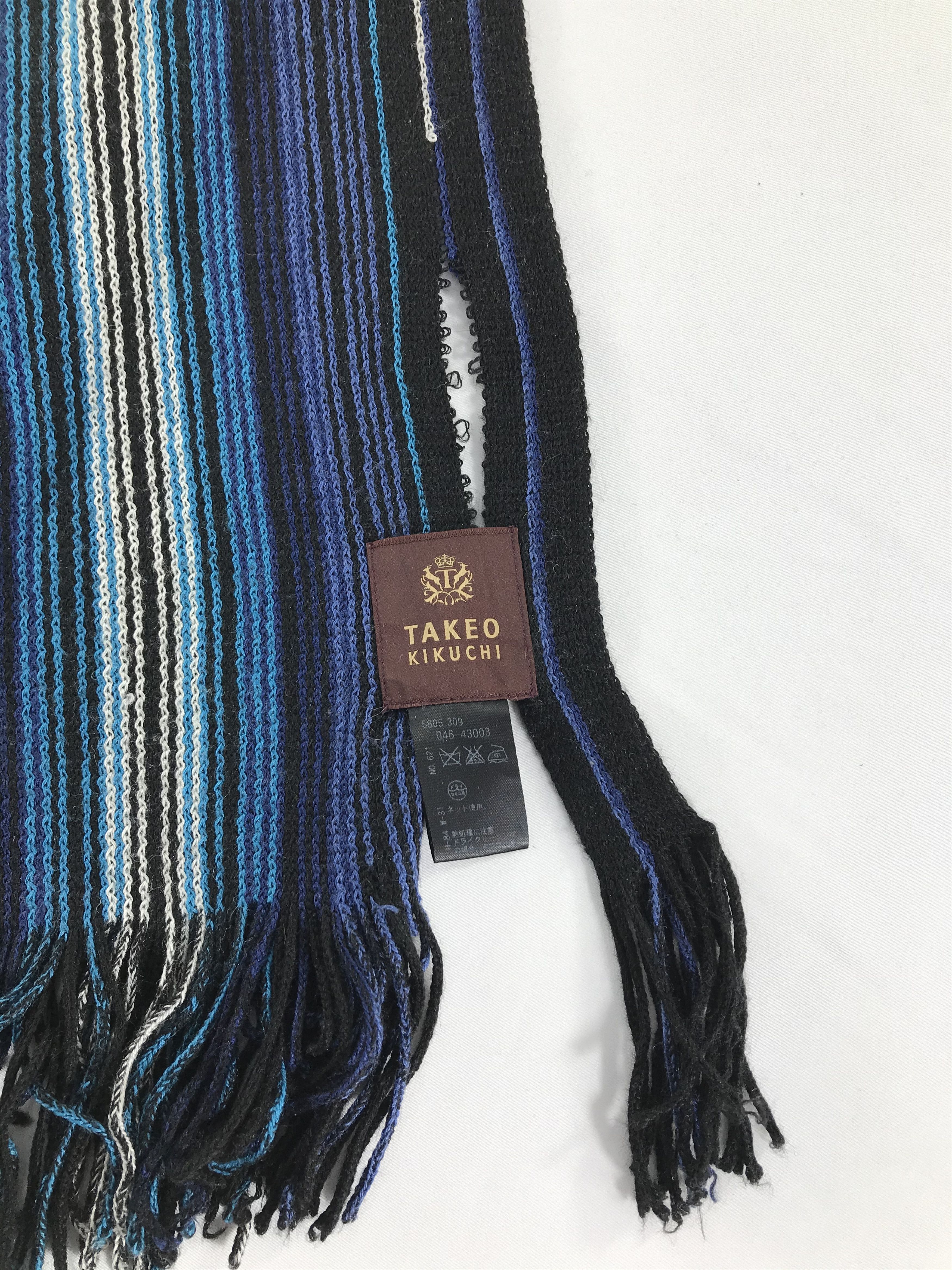 Takeo Kikuchi Takeo Kikuchi Wool Scarf Muffler Neck Wrap V289 Size ONE SIZE - 5 Thumbnail