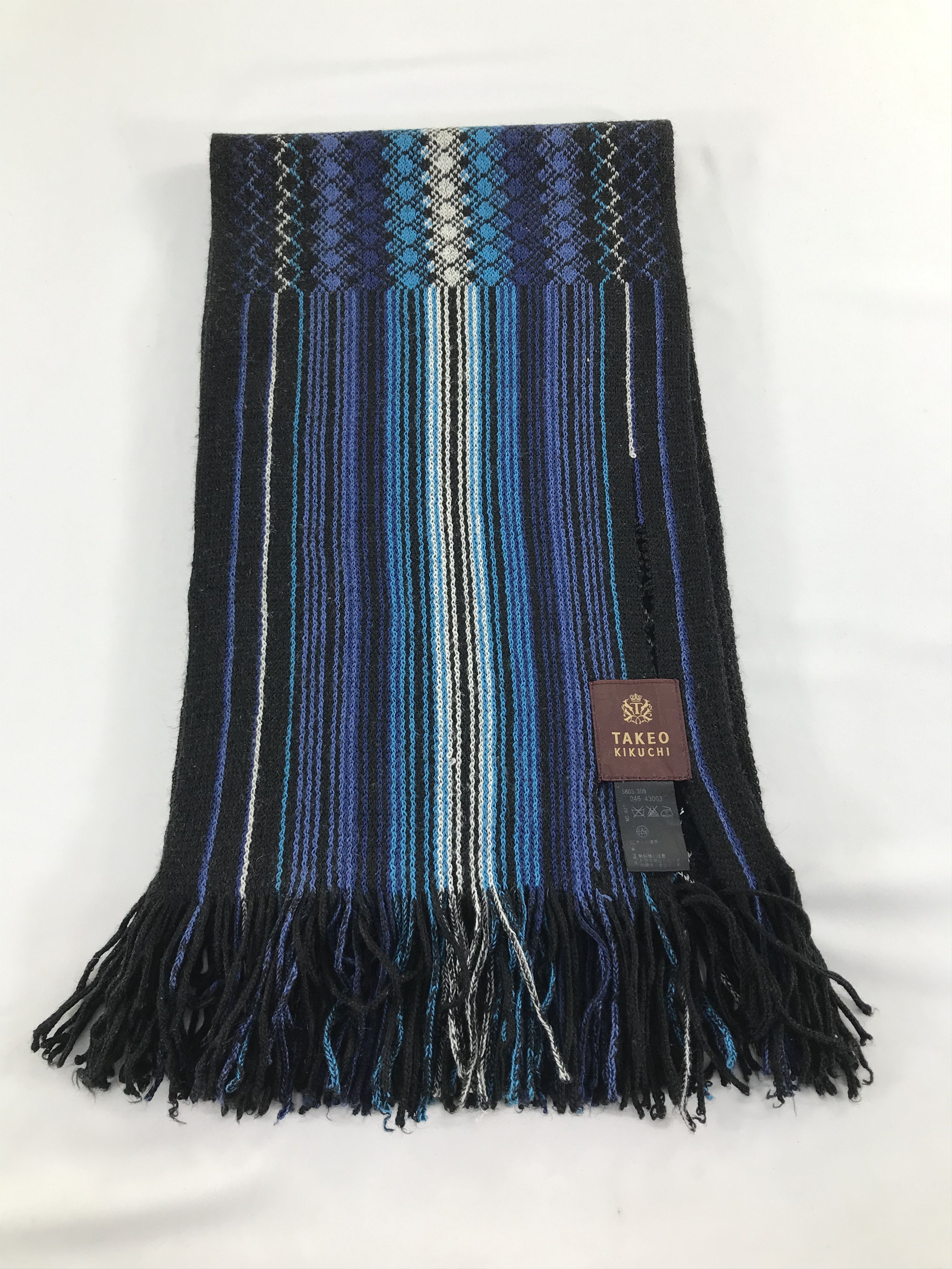 Takeo Kikuchi Takeo Kikuchi Wool Scarf Muffler Neck Wrap V289 Size ONE SIZE - 2 Thumbnail