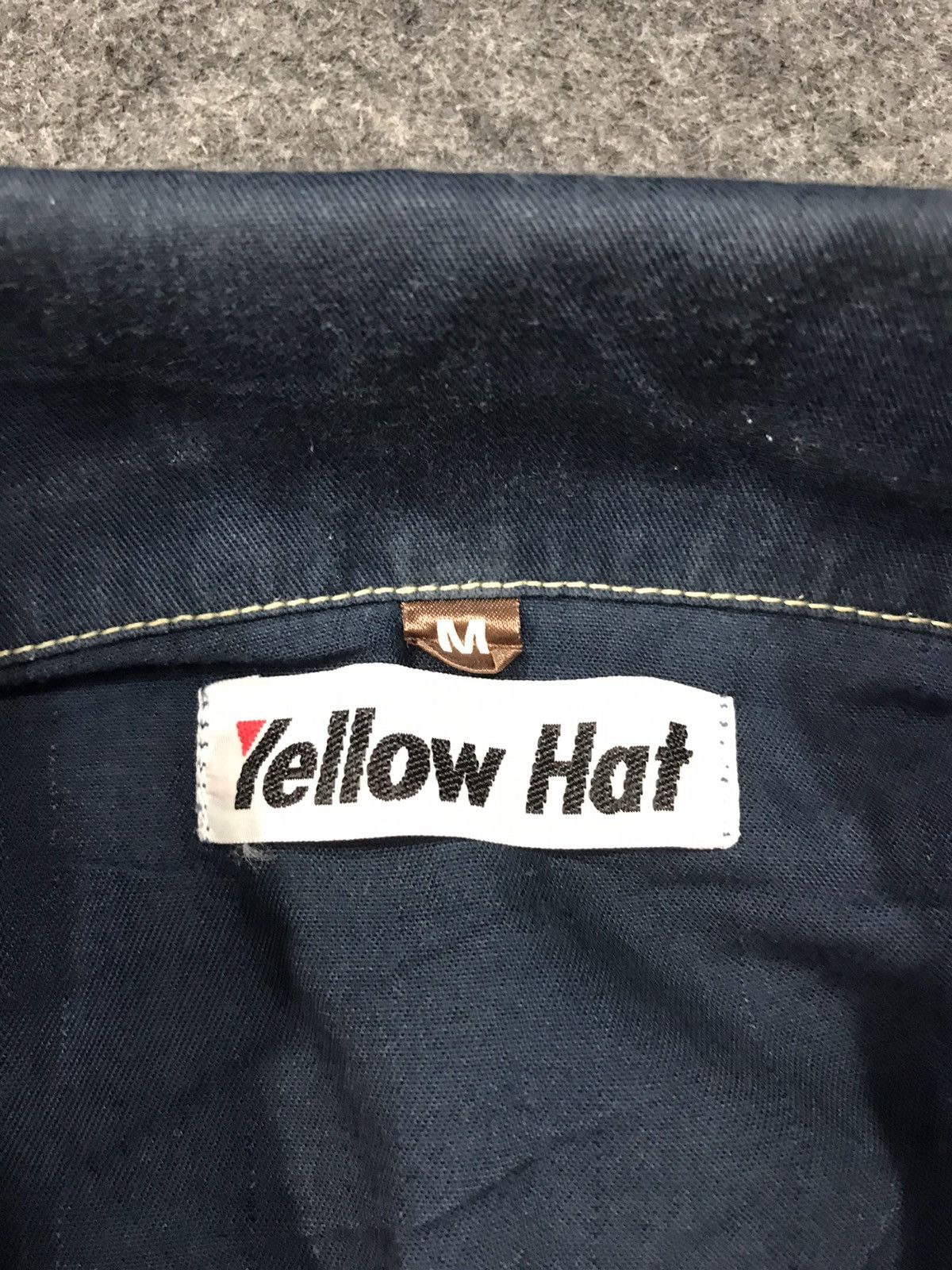 Japanese Brand × Vintage Yellow Hat Japanese Brand Khakis Workwear Carpenter Utility Size US 35 - 6 Thumbnail
