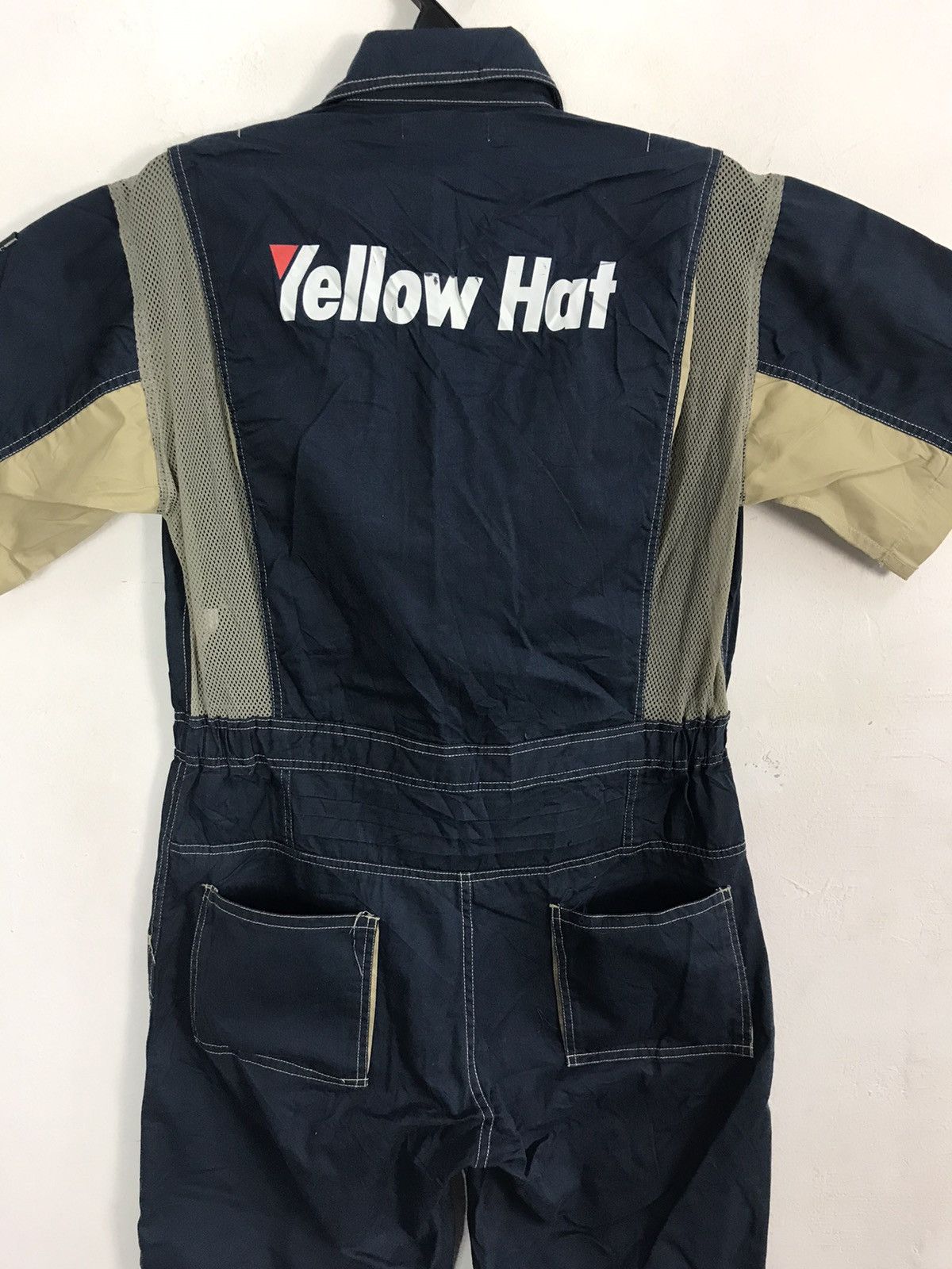 Japanese Brand × Vintage Yellow Hat Japanese Brand Khakis Workwear Carpenter Utility Size US 35 - 5 Thumbnail