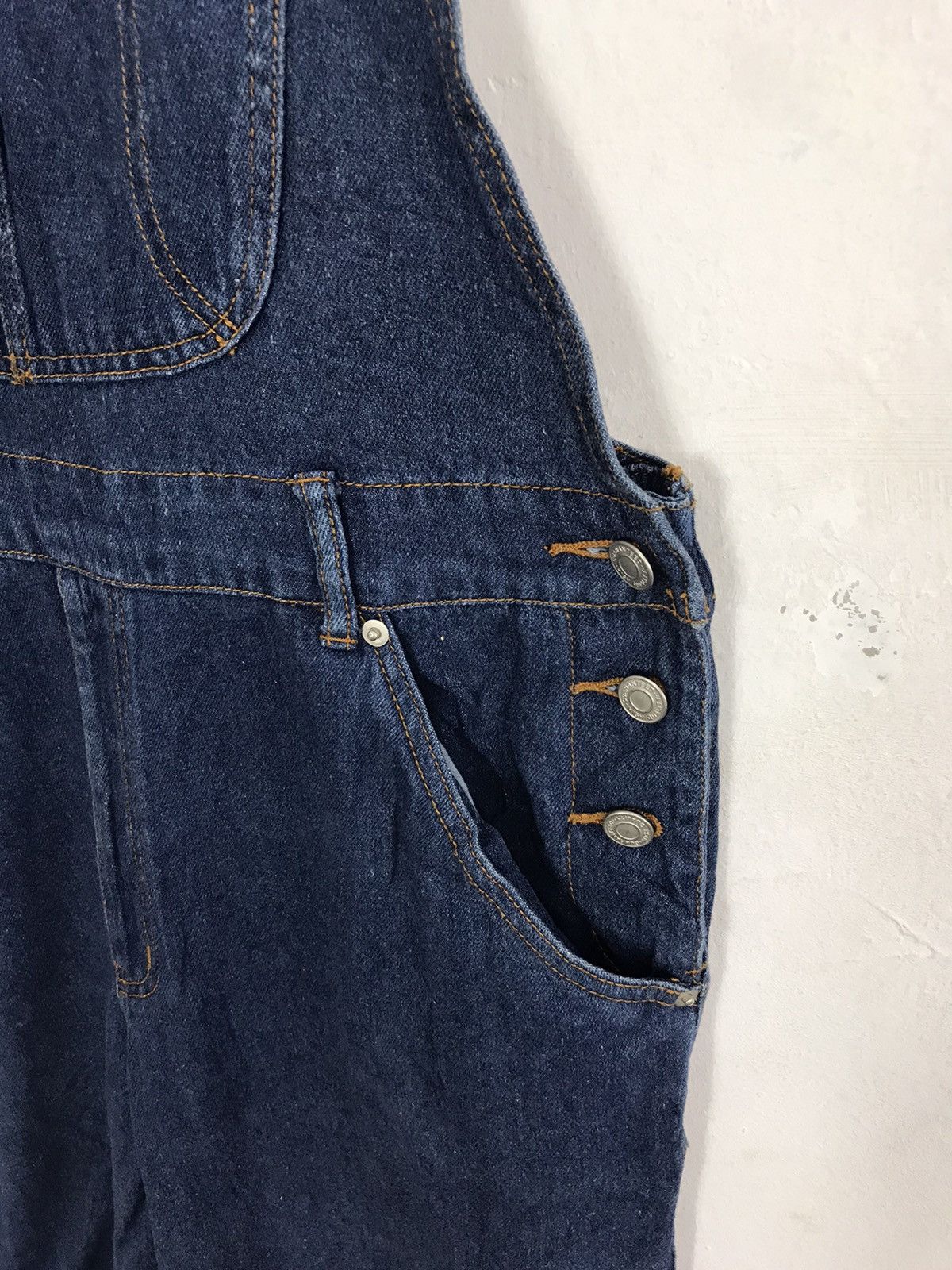 Japanese Brand Coverall Overall Indigo Denim Pant Workwear Jeans Size US 36 / EU 52 - 5 Thumbnail