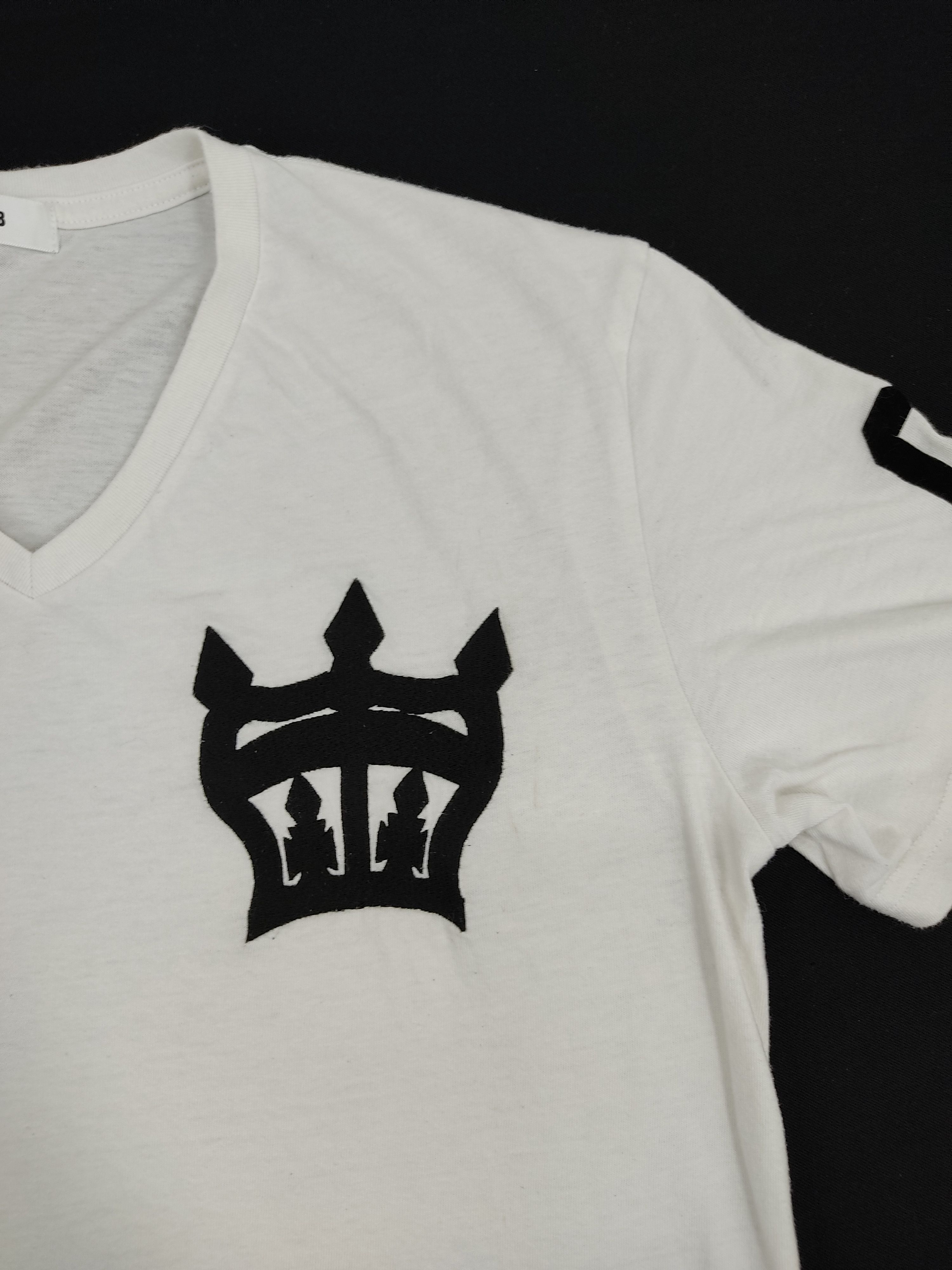 Japanese Brand RCWB Rodeo Crowns V Neck T-shirt American Flag Logo Tee Size M / US 6-8 / IT 42-44 - 2 Thumbnail
