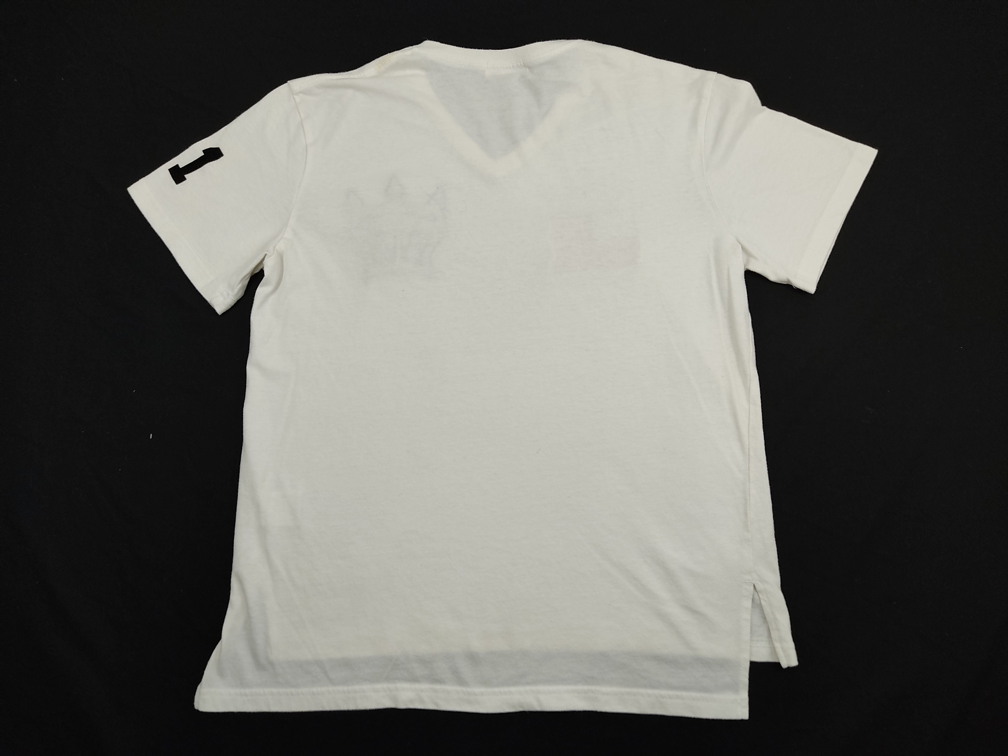Japanese Brand RCWB Rodeo Crowns V Neck T-shirt American Flag Logo Tee Size M / US 6-8 / IT 42-44 - 9 Thumbnail
