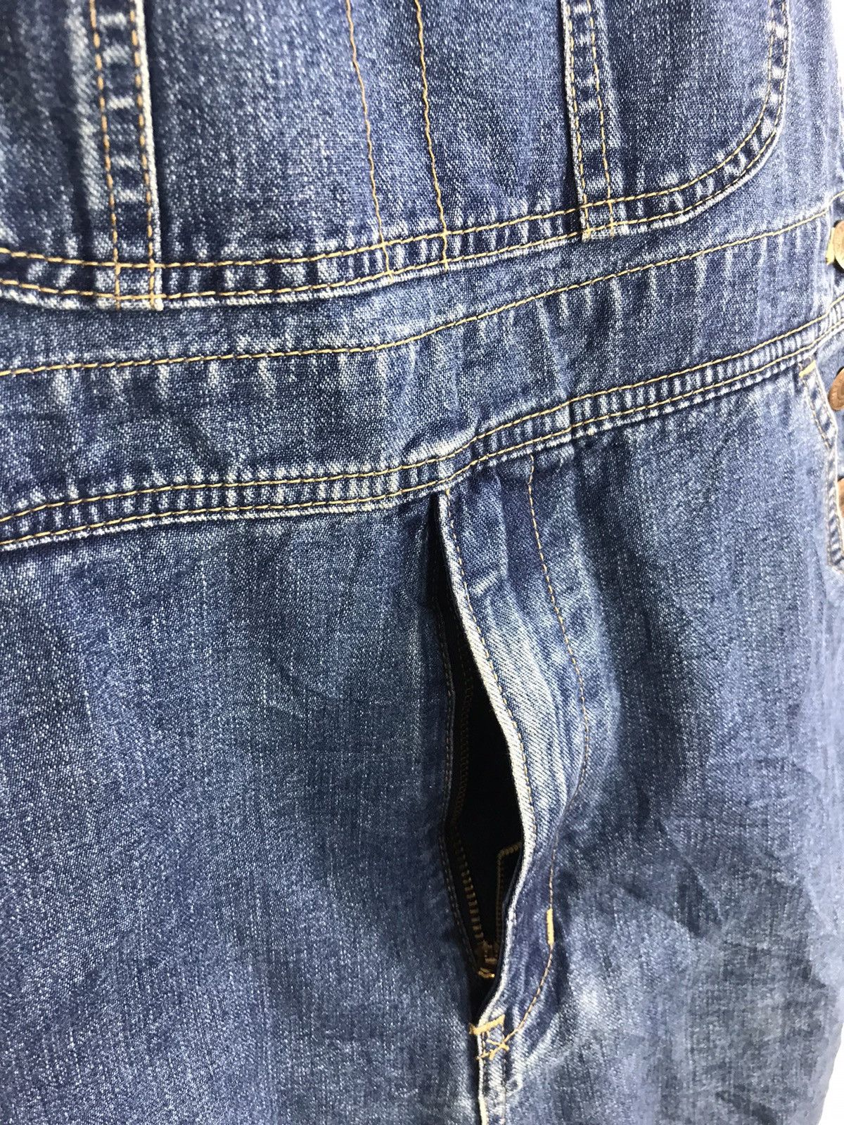 Edwin × Vintage Edwin Something Lot 9435 Indigo Denim Workwear Carpenter Size US 35 - 4 Thumbnail