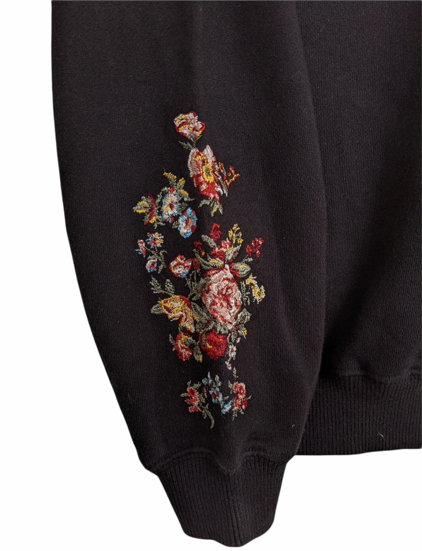 Designer Vintage Ketty Embroidery Flowers Sweatshirt/Size L Size L / US 10 / IT 46 - 3 Thumbnail