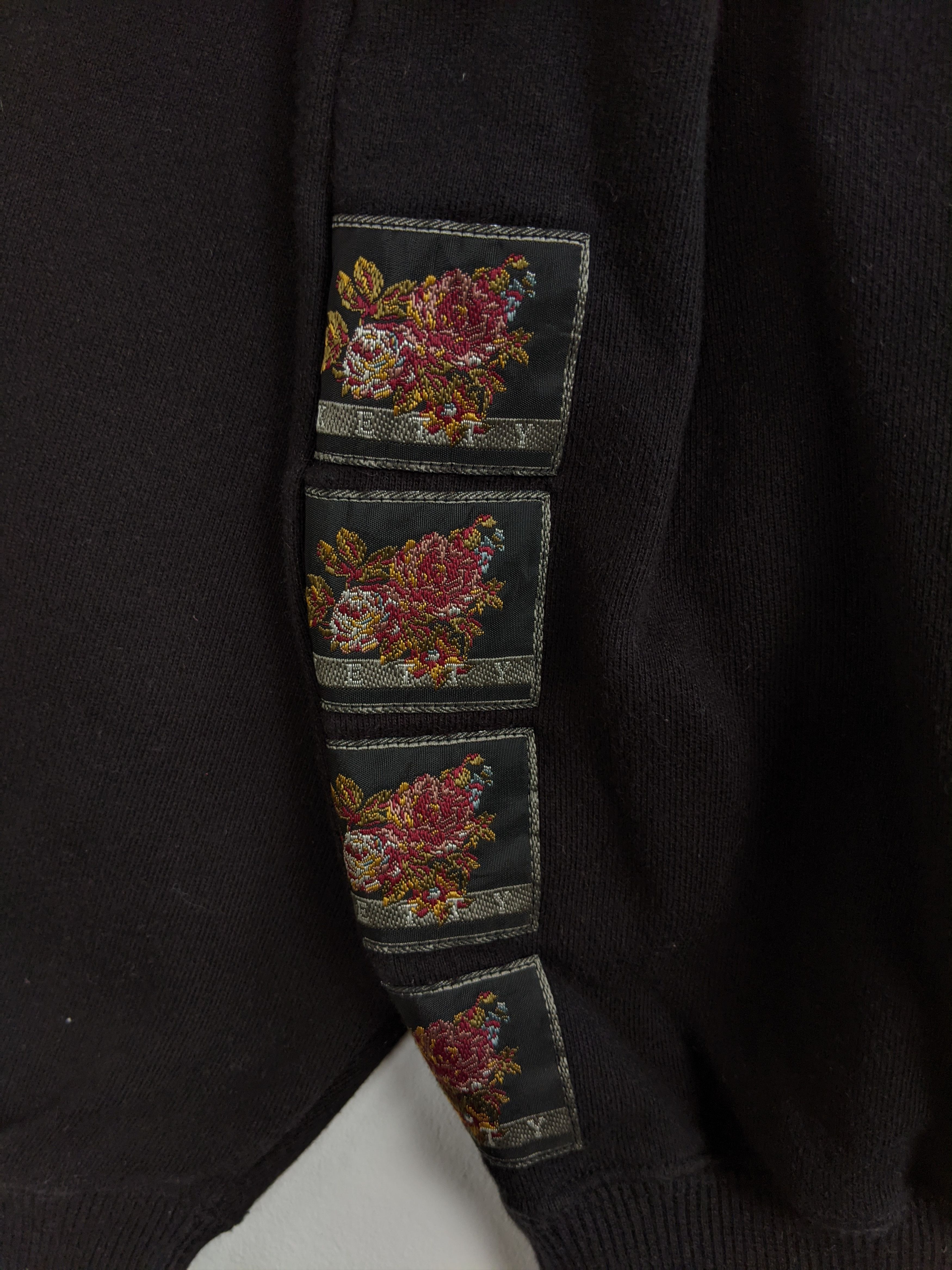 Designer Vintage Ketty Embroidery Flowers Sweatshirt/Size L Size L / US 10 / IT 46 - 6 Thumbnail