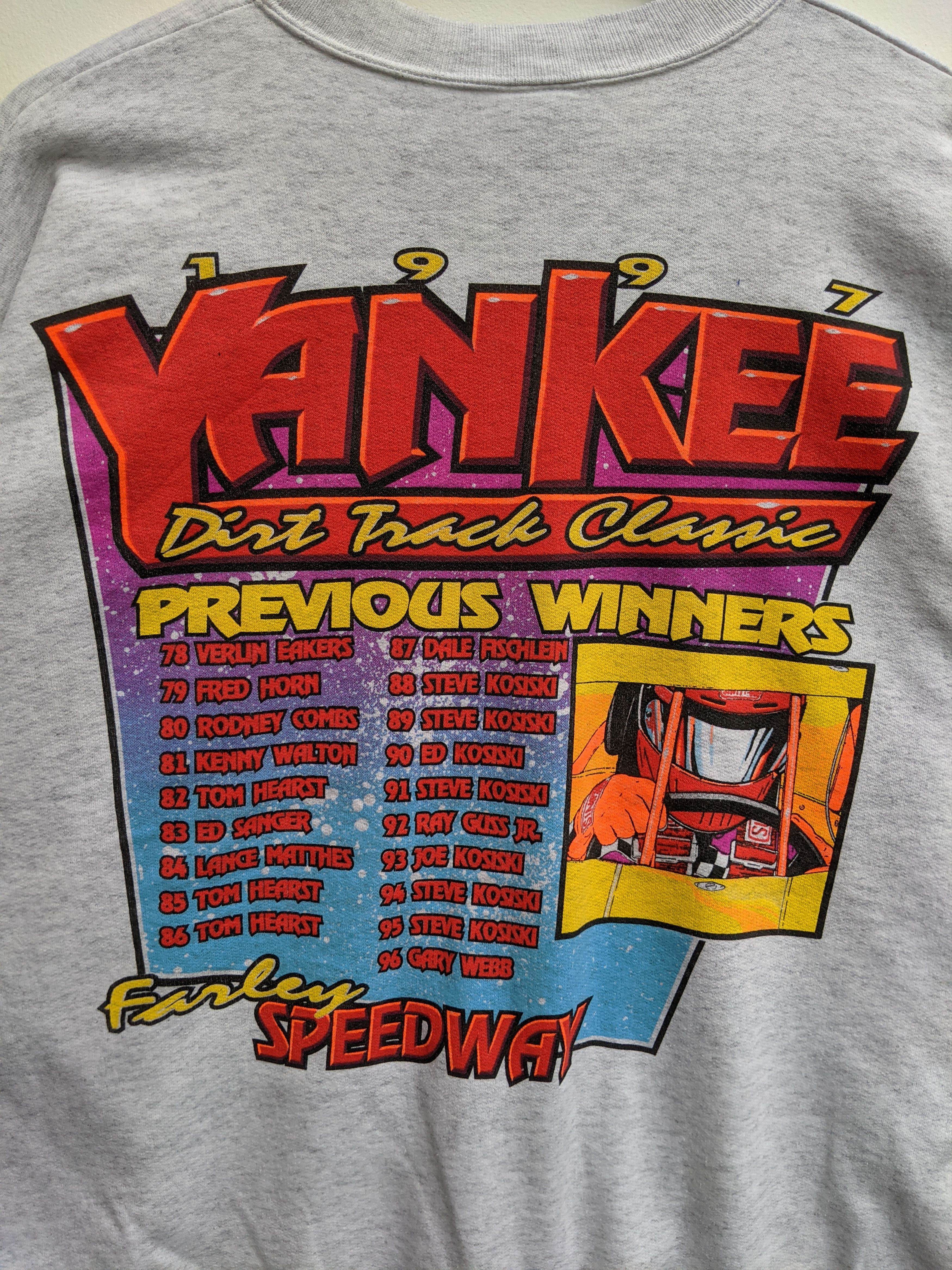 Hanes 1997 Yankee Dirt Track Classic 20th Anniversary Sweatshirt Size US XL / EU 56 / 4 - 5 Thumbnail