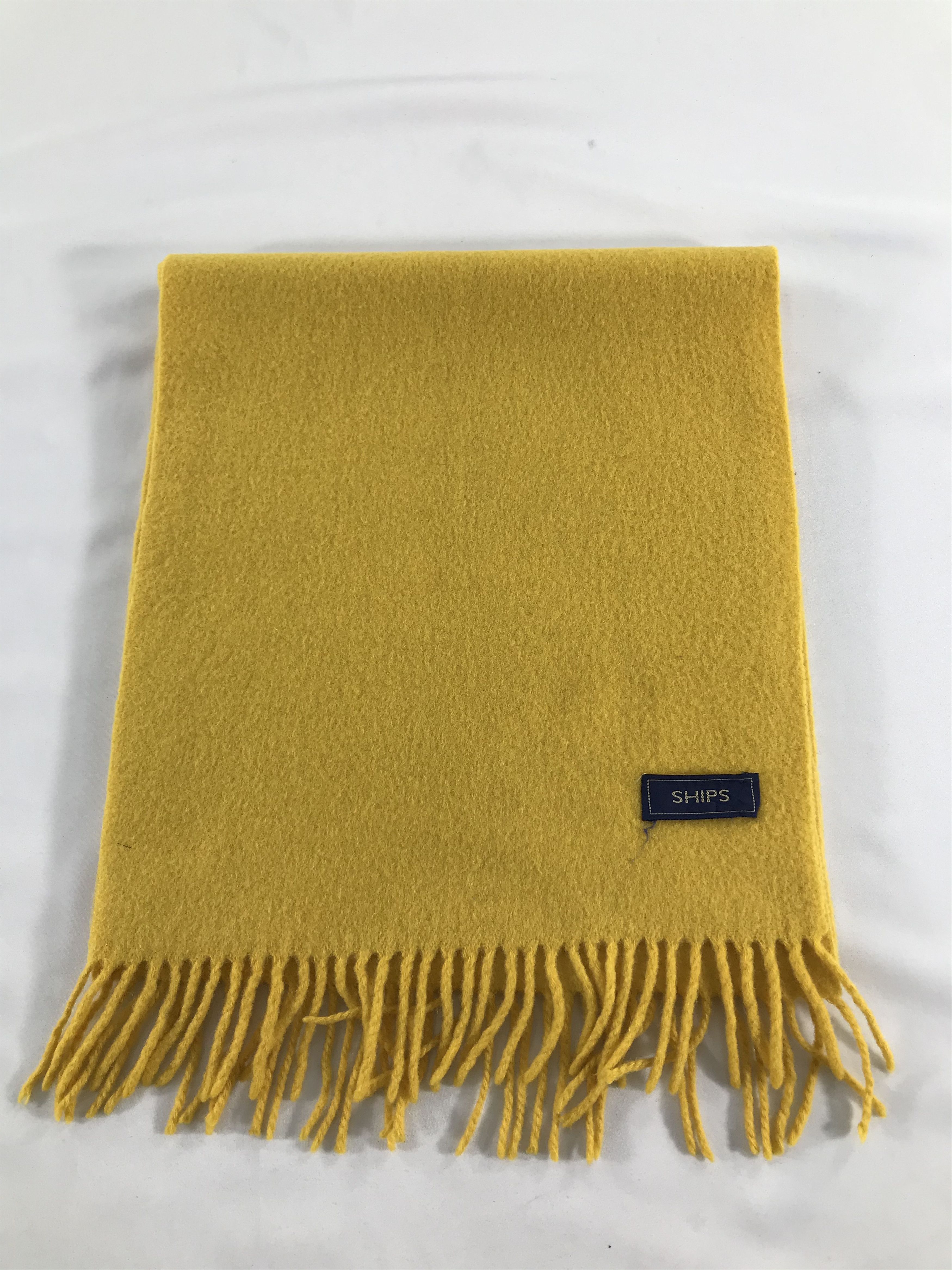 SHIPS Ships Yellow Wool Scarf Muffler V273 Size ONE SIZE - 2 Thumbnail