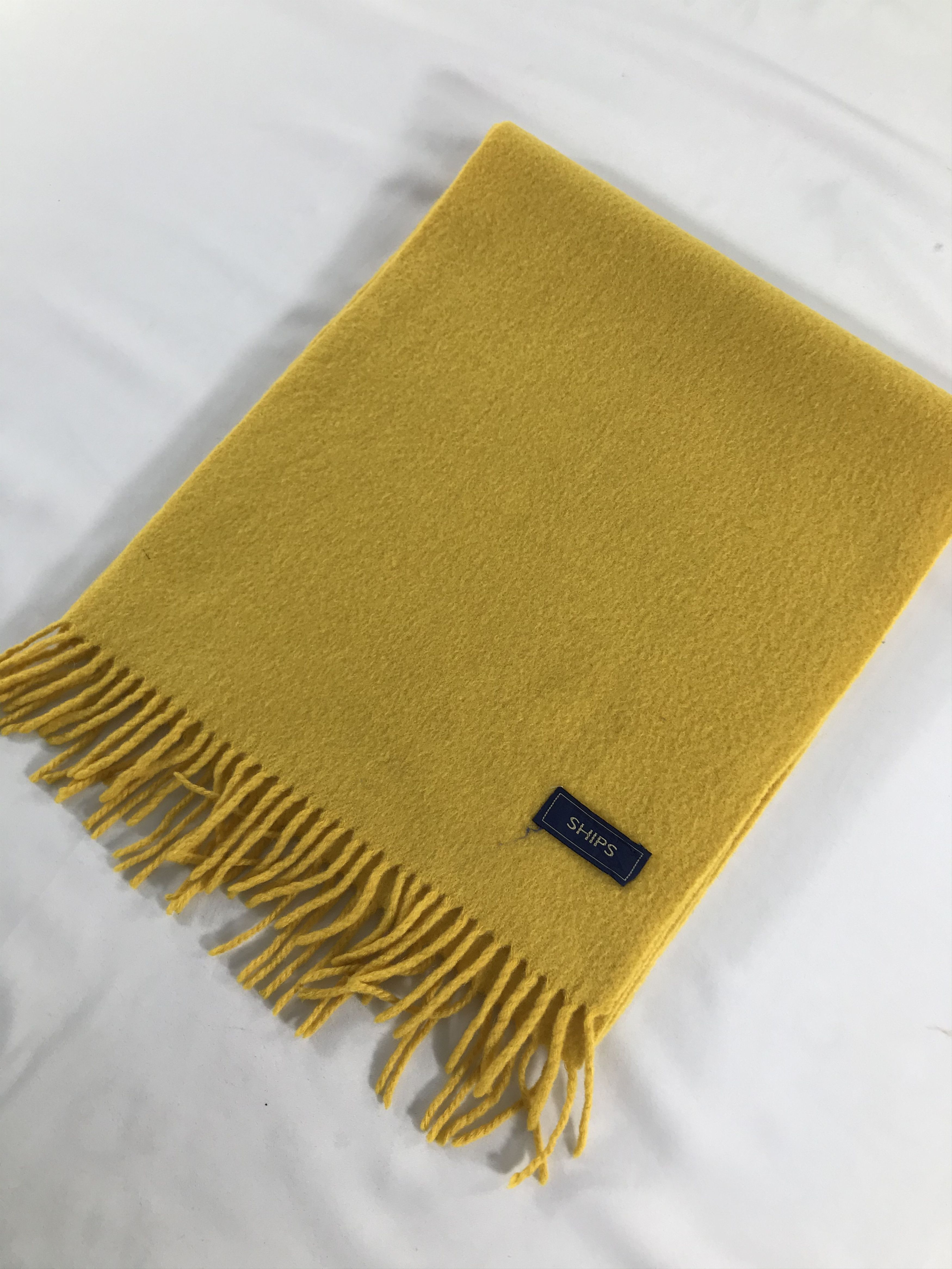 SHIPS Ships Yellow Wool Scarf Muffler V273 Size ONE SIZE - 3 Thumbnail