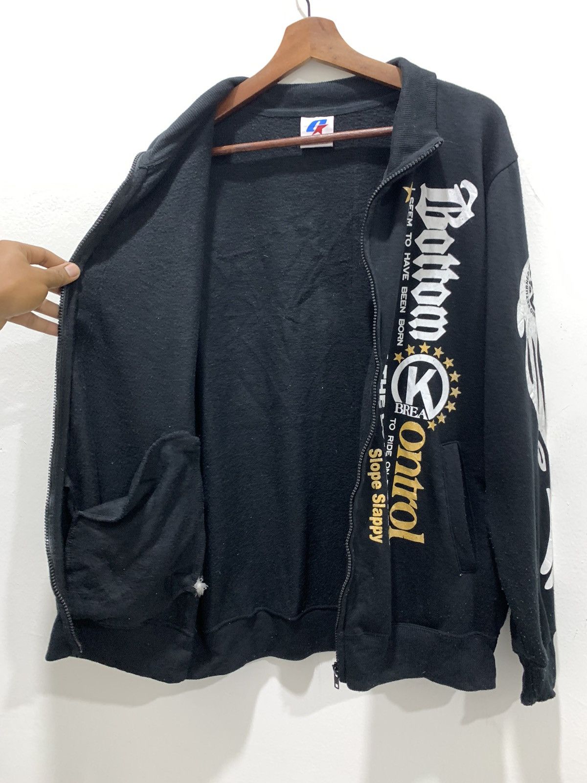 Haze × Japanese Brand Longboard Surf Zipper Big Logo Backfront Diamond Sweatshirt Size US L / EU 52-54 / 3 - 8 Thumbnail