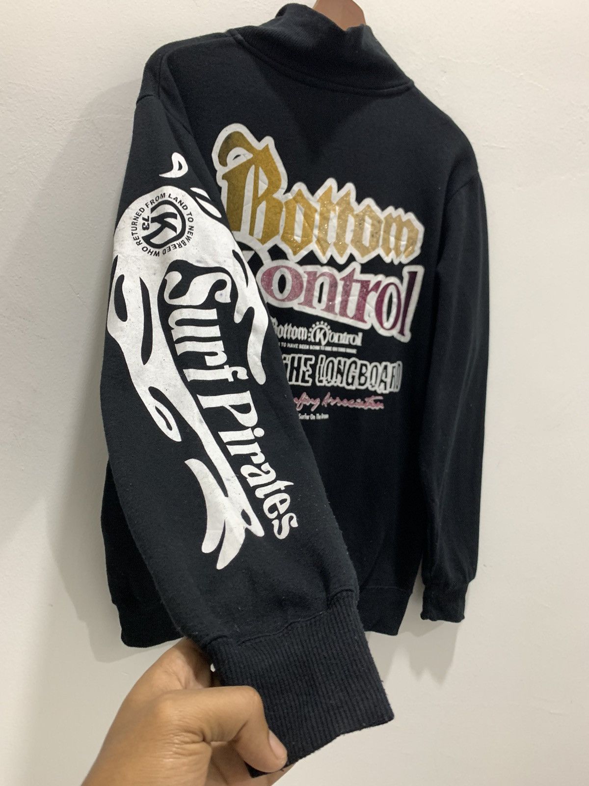 Haze × Japanese Brand Longboard Surf Zipper Big Logo Backfront Diamond Sweatshirt Size US L / EU 52-54 / 3 - 3 Thumbnail