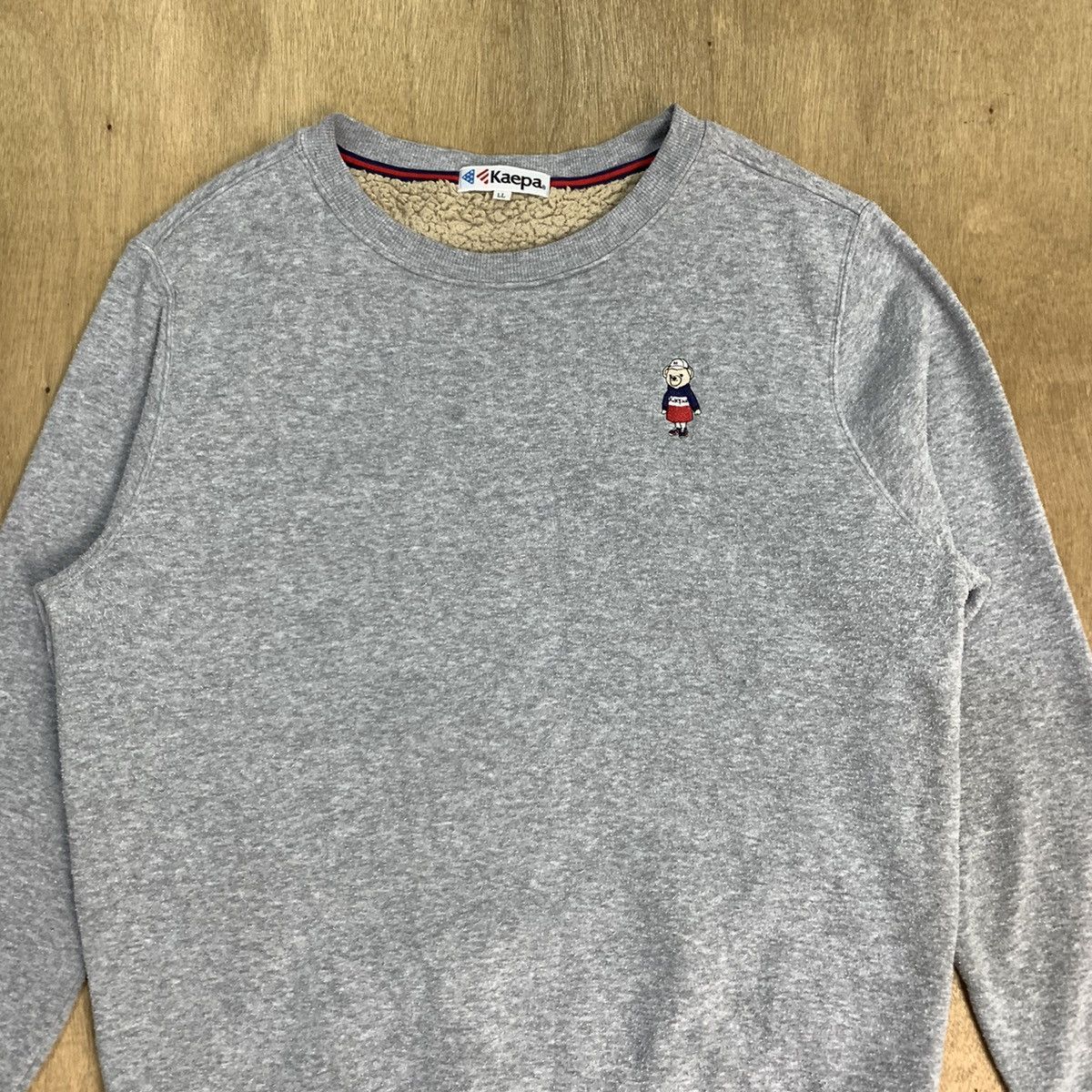 Japanese Brand × Polo Ralph Lauren KAEPA POLO Bear Embroidery Logo Shearling Inside Sweatshirt Size US L / EU 52-54 / 3 - 3 Thumbnail