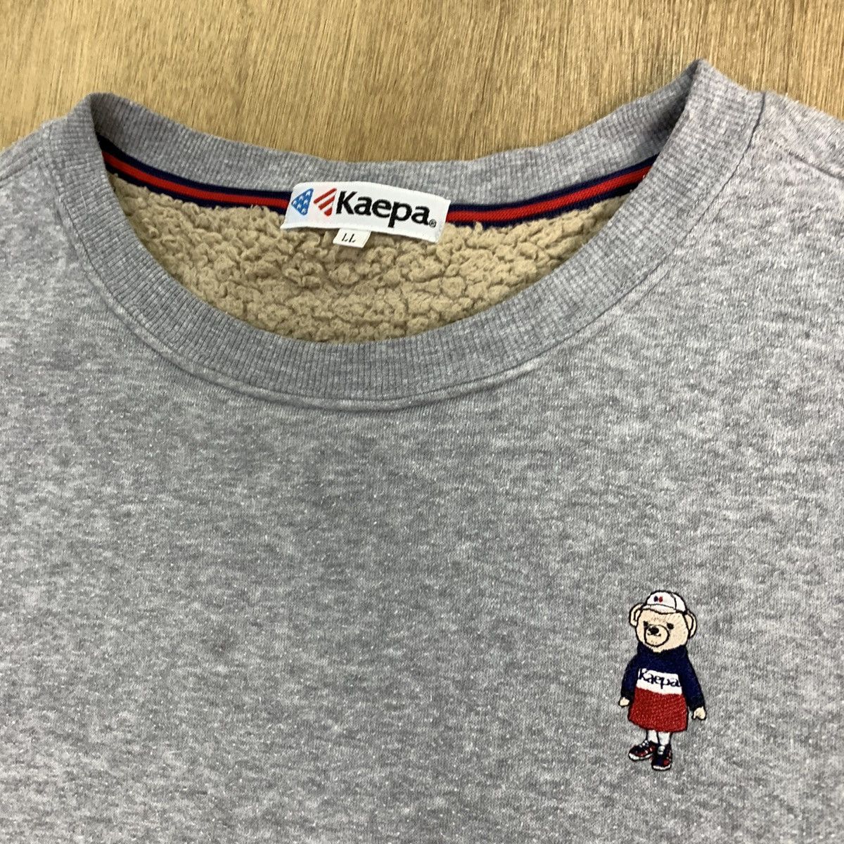 Japanese Brand × Polo Ralph Lauren KAEPA POLO Bear Embroidery Logo Shearling Inside Sweatshirt Size US L / EU 52-54 / 3 - 7 Thumbnail