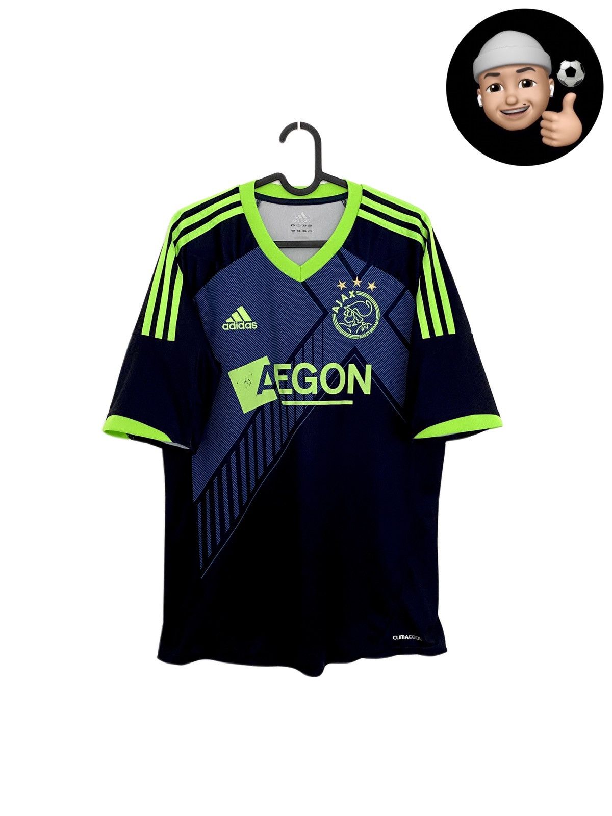 Adidas 2012 Ajax Adidas Away Soccer Jersey Size US M / EU 48-50 / 2 - 1 Thumbnail