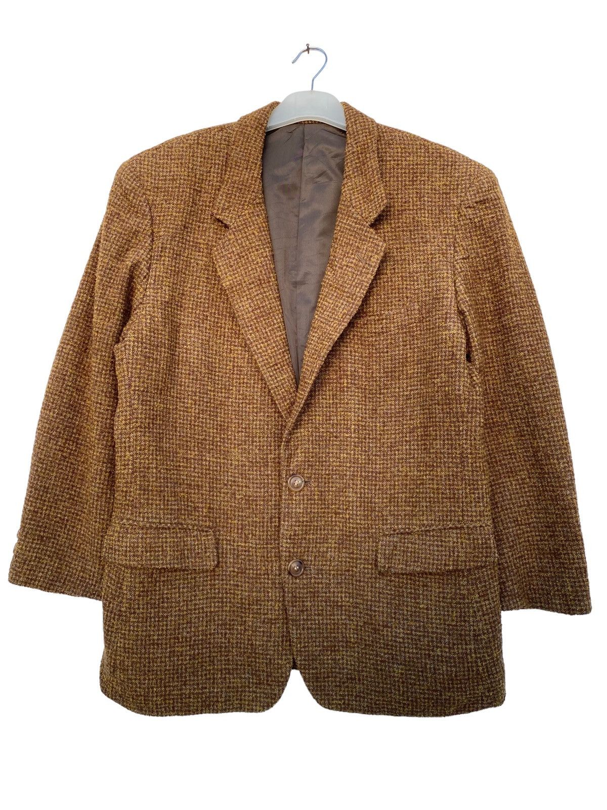 Issey Miyake Vintage Issey Miyake Tweed Blazer Jacket Size US M / EU 48-50 / 2 - 1 Thumbnail