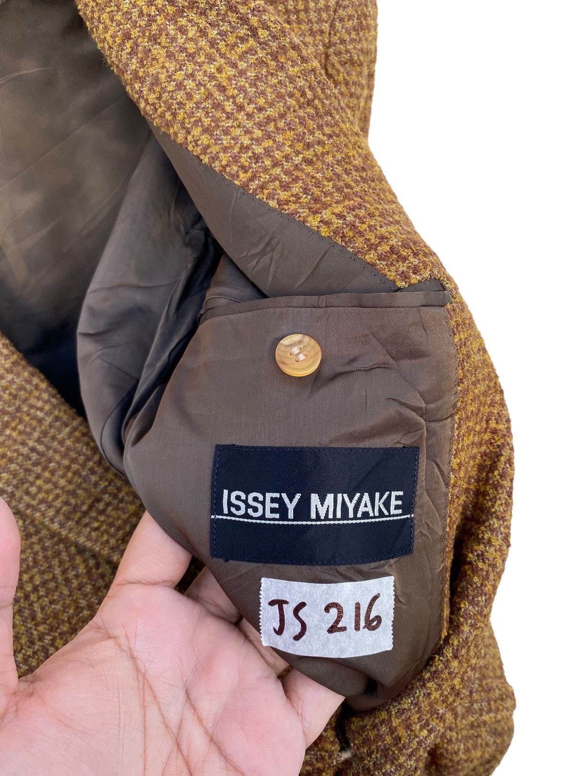 Issey Miyake Vintage Issey Miyake Tweed Blazer Jacket Size US M / EU 48-50 / 2 - 5 Thumbnail