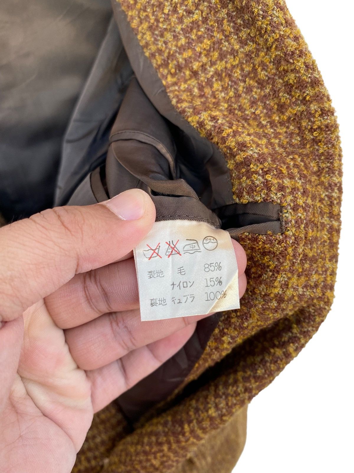 Issey Miyake Vintage Issey Miyake Tweed Blazer Jacket Size US M / EU 48-50 / 2 - 6 Thumbnail