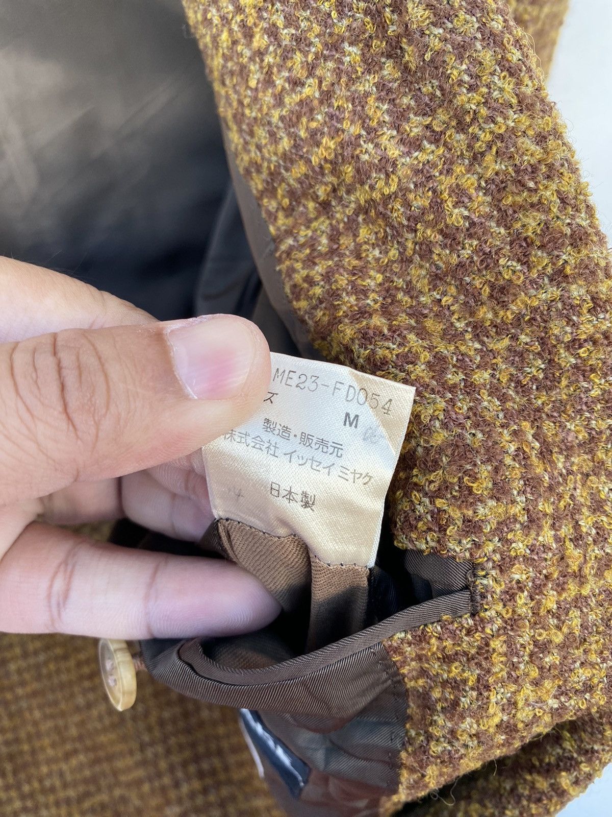 Issey Miyake Vintage Issey Miyake Tweed Blazer Jacket Size US M / EU 48-50 / 2 - 7 Thumbnail