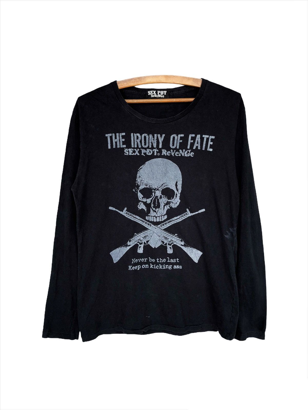 Sex Pot ReVeNGe SICK🔥Sex Pot Revenge 🇯🇵 CrossBone 💀 Muslin LS Shirt Size US M / EU 48-50 / 2 - 1 Thumbnail