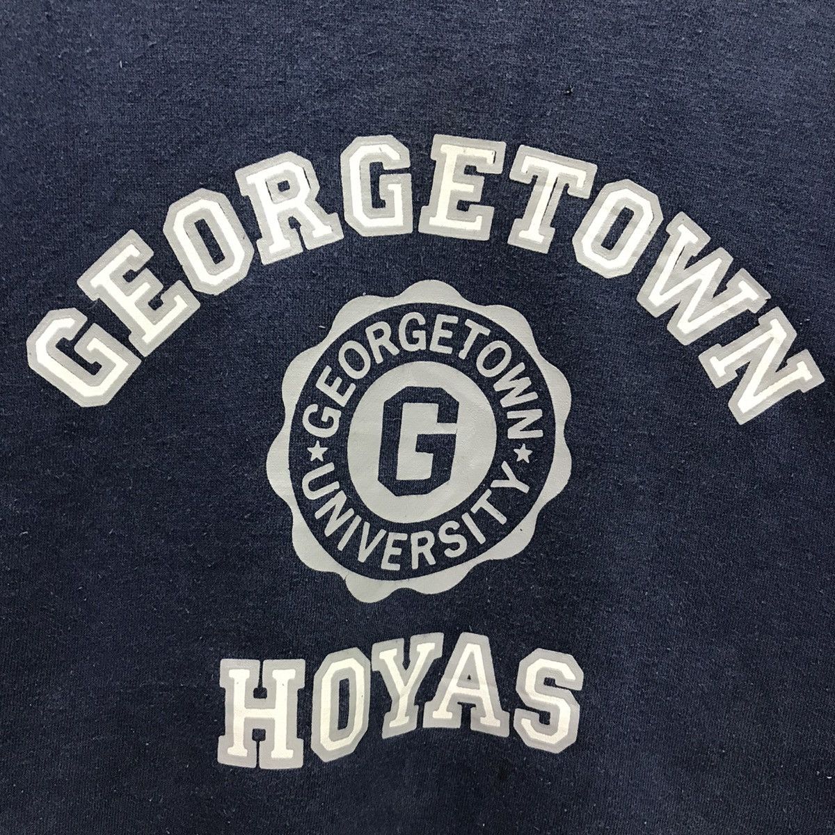 Vintage Vintage Georgetown University Hoyas At New Haven Sweatshirt Size US L / EU 52-54 / 3 - 2 Thumbnail