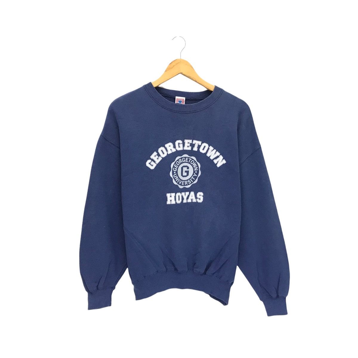 Vintage Vintage Georgetown University Hoyas At New Haven Sweatshirt Size US L / EU 52-54 / 3 - 1 Thumbnail