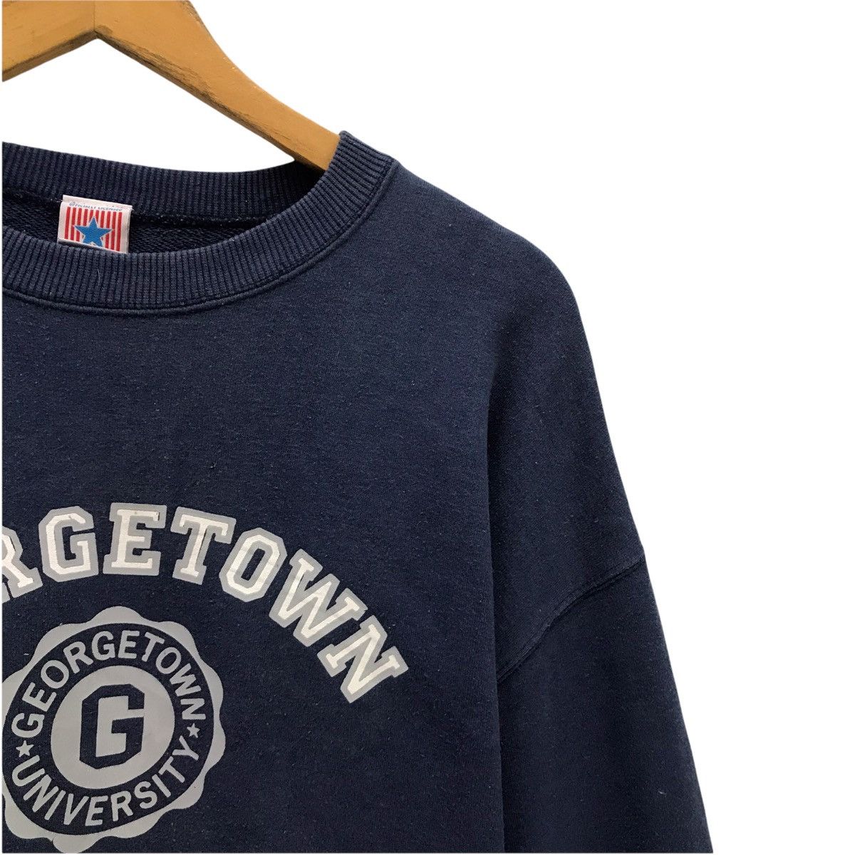 Vintage Vintage Georgetown University Hoyas At New Haven Sweatshirt Size US L / EU 52-54 / 3 - 5 Thumbnail