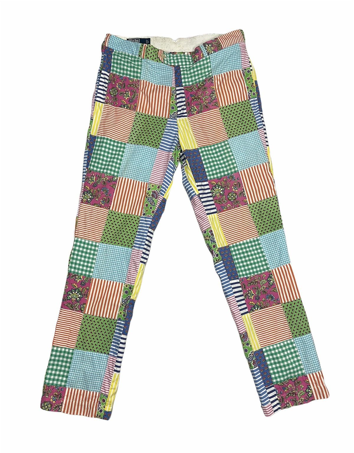 Polo ralph lauren patchwork design with side buckle