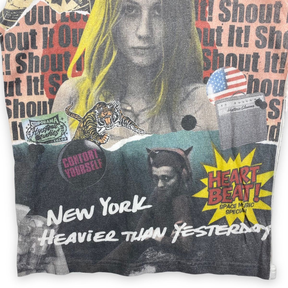 Hysteric Glamour Vintage HYSTERIC GLAMOUR Alloverprint Tee Size US S / EU 44-46 / 1 - 5 Thumbnail