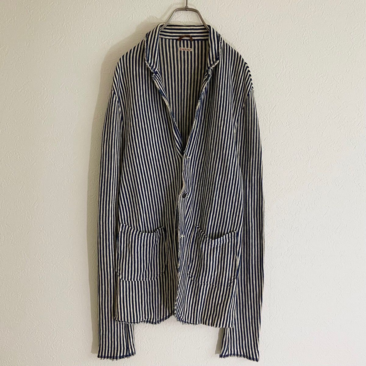 image of Kapital Weathering Stripe Jacket, Men's (Size Medium)