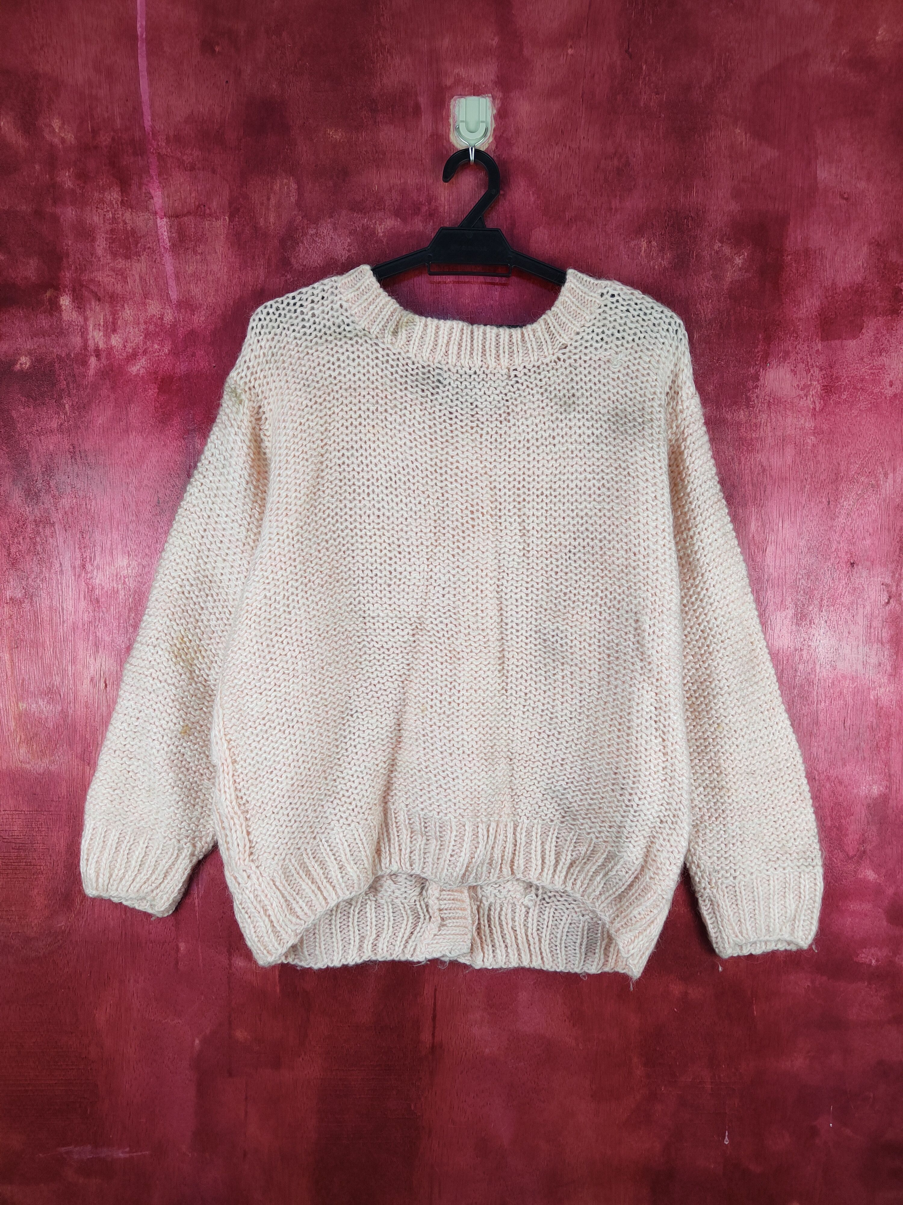Aran Isles Knitwear 10AM-8PM Tokyo crochet mesh net Knitwear Cardigan #196B Size L / US 10 / IT 46 - 7 Thumbnail
