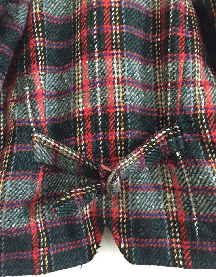 Issey Miyake GRAIL🔥IS Bondage Plaid Wool Leather Varsity Jacket Size US L / EU 52-54 / 3 - 5 Thumbnail