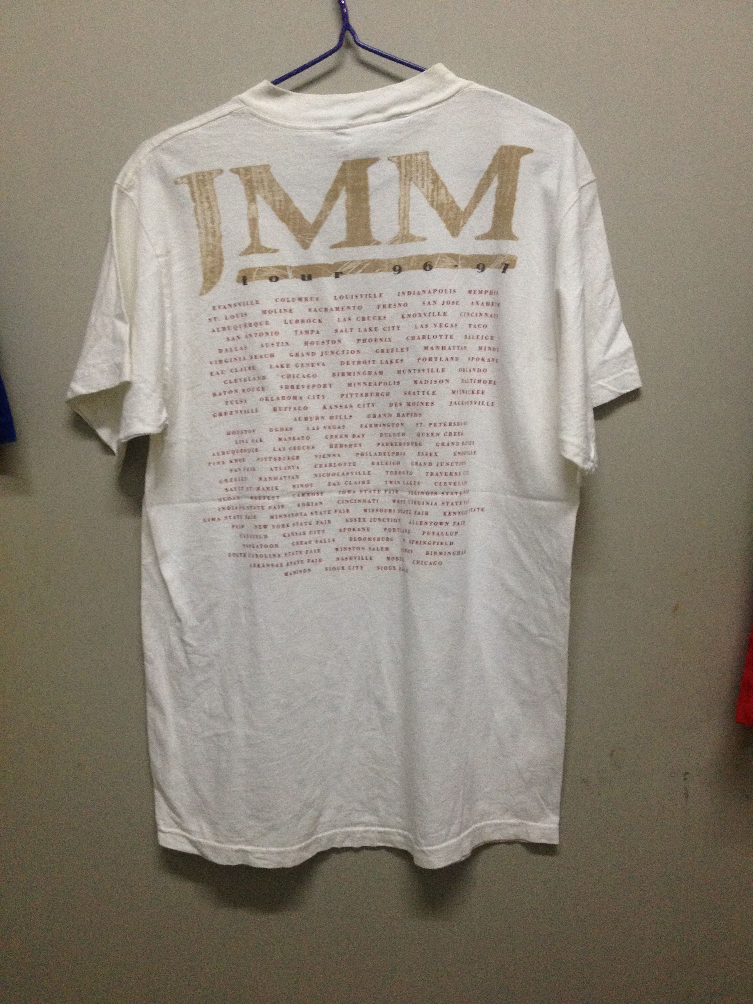 Band Tees × Vintage 90s John Michael Montgomery Tour96-97 shirt Made in Usa Size US L / EU 52-54 / 3 - 2 Thumbnail