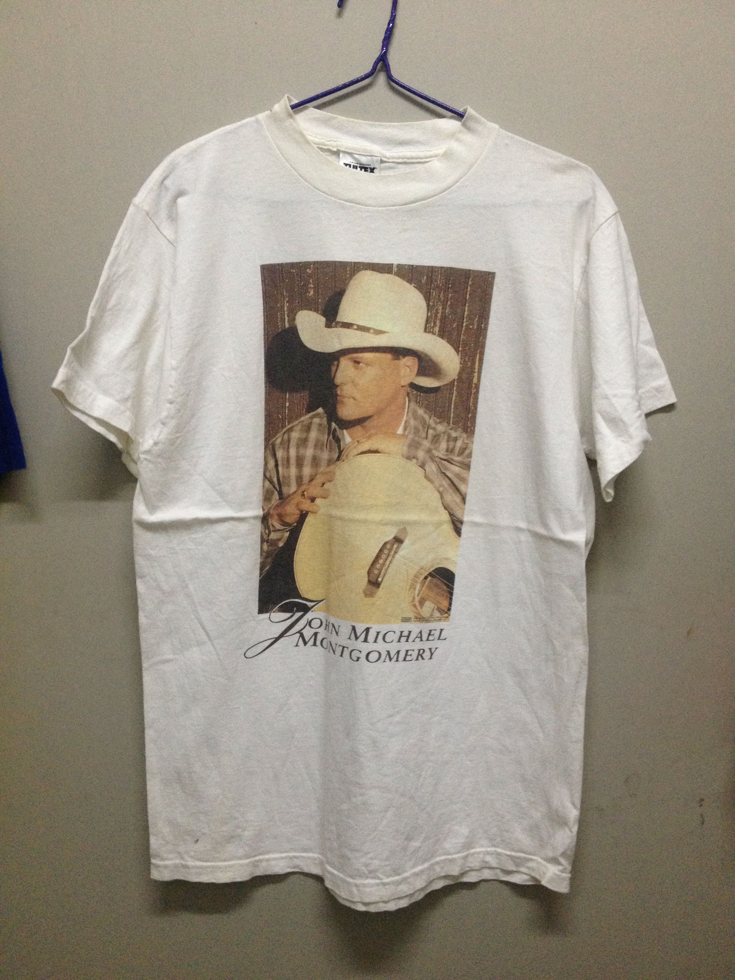 Band Tees × Vintage 90s John Michael Montgomery Tour96-97 shirt Made in Usa Size US L / EU 52-54 / 3 - 1 Thumbnail