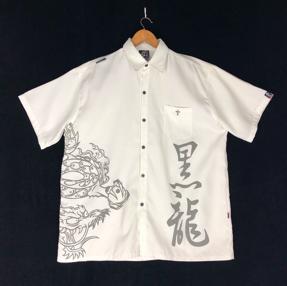 Dogtown × Japanese Brand × Vintage Rare!! Vintage Dogtown Black Dragon All Over Print X Large Size US XL / EU 56 / 4 - 1 Thumbnail